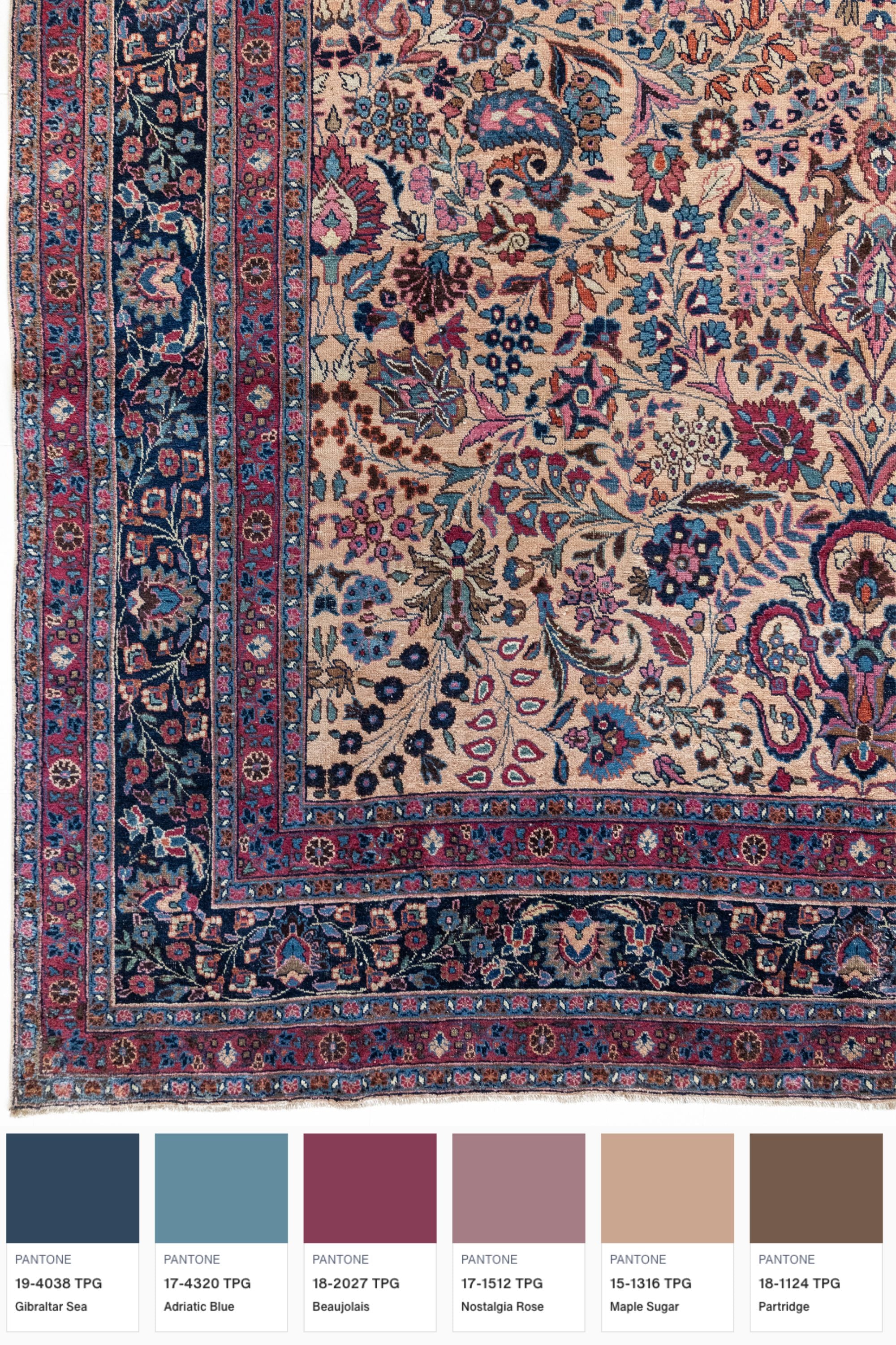 District Loom Vintage Tabriz Area Rug Pricilla