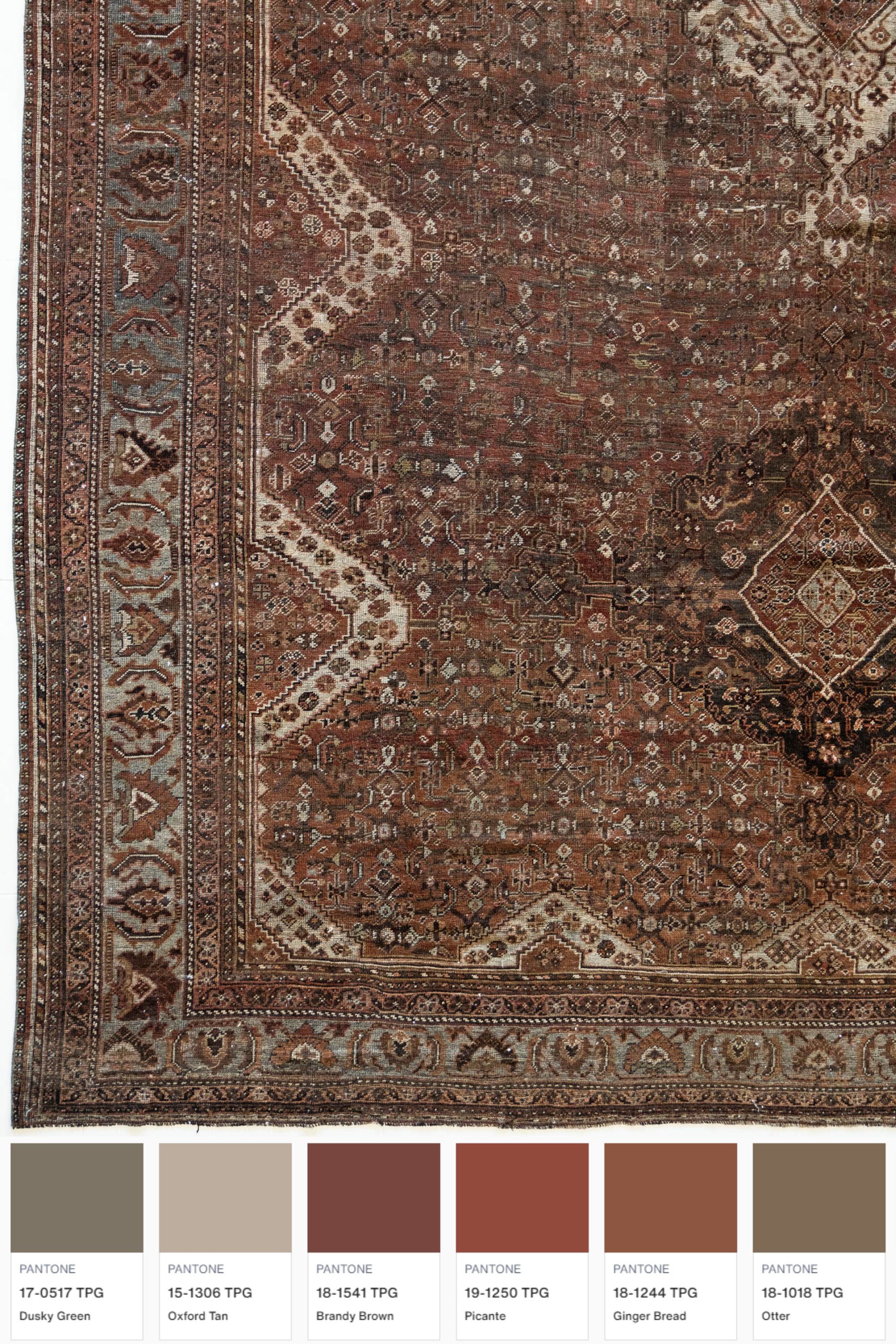 District Loom Vintage Shiraz area rug Sumner