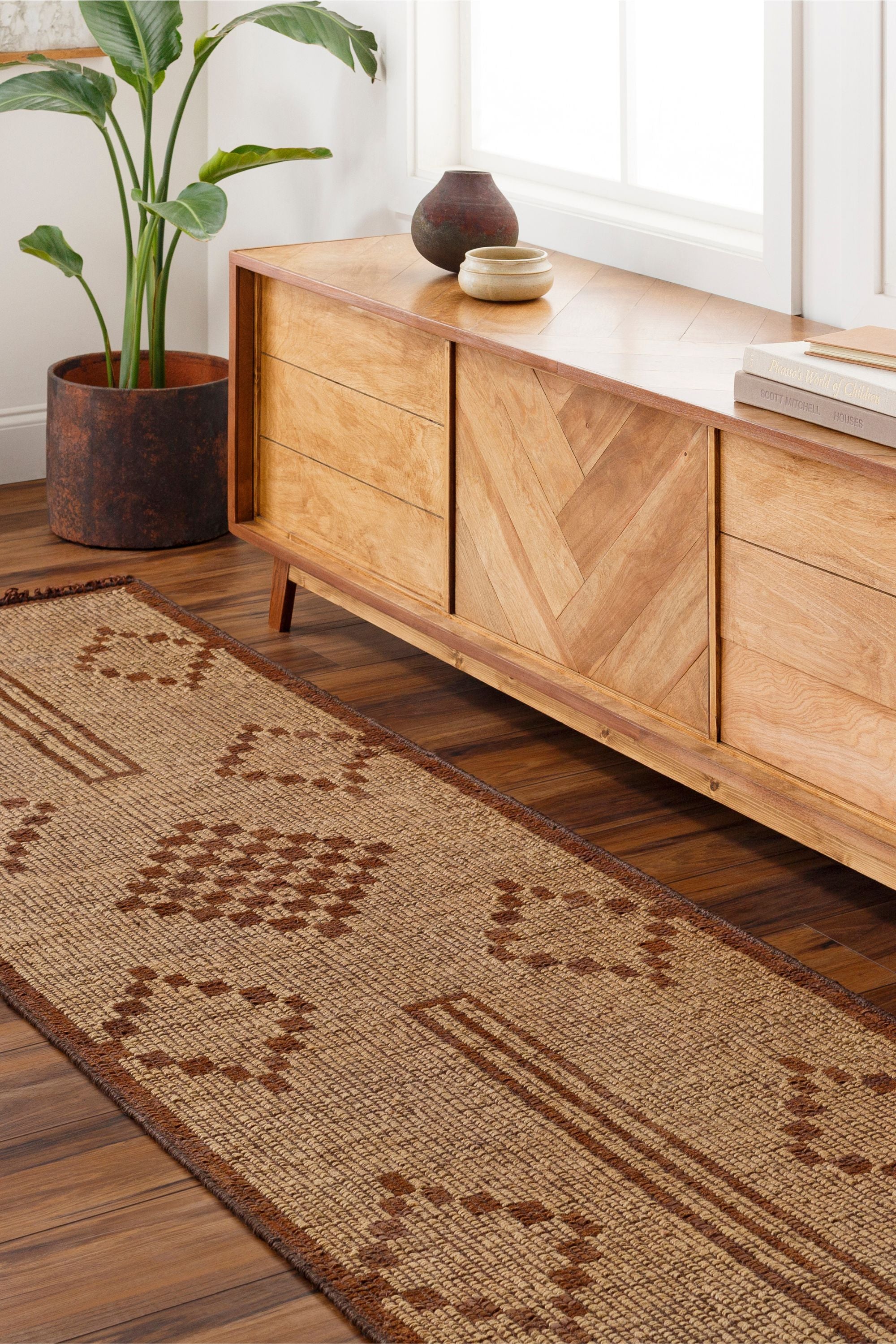 District Loom Dakar Jute Rug styled