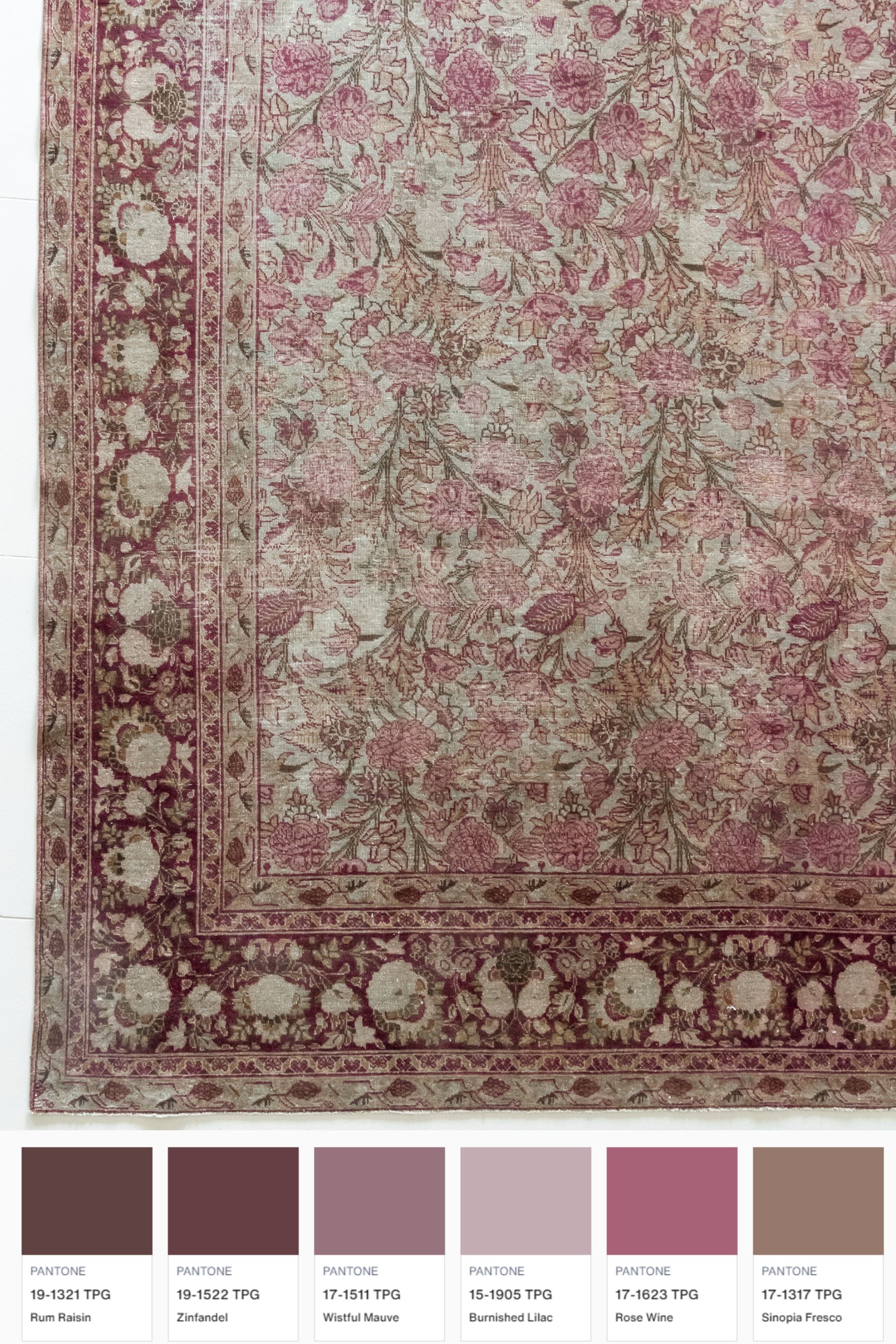 District Loom Vintage Tabriz Area Rug Sula