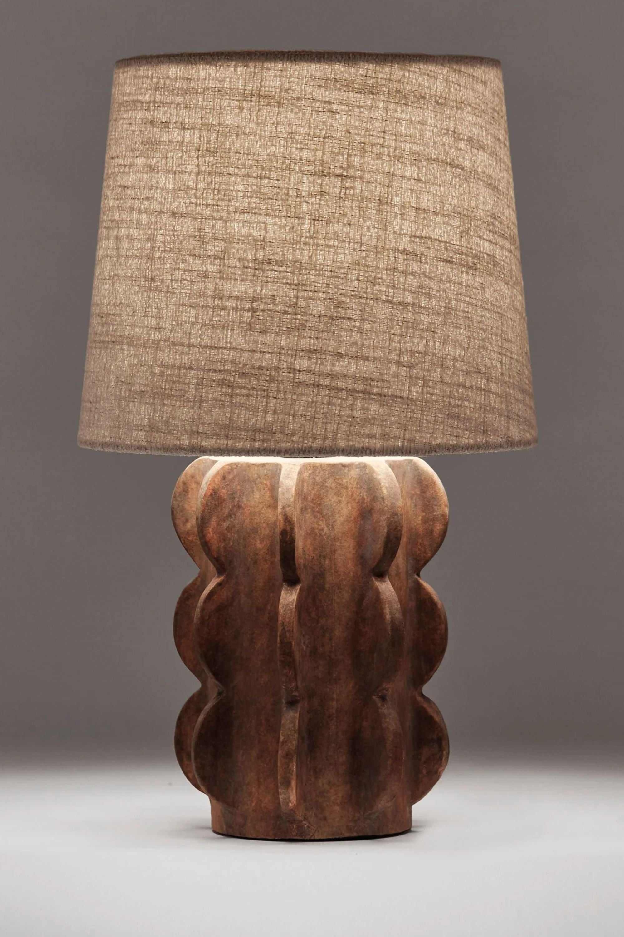 Dusty Deco Arcissimo Table Lamp Brown Small x District Loom