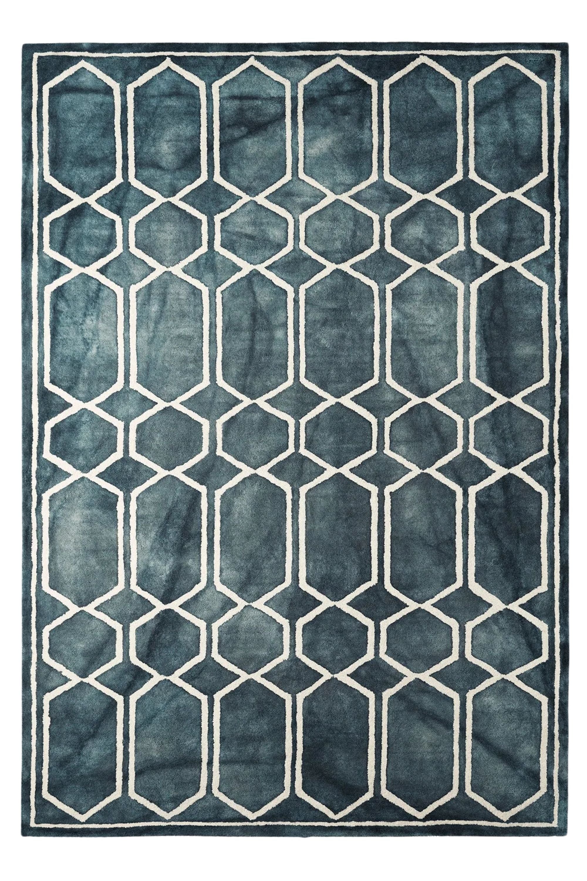 Dusty Deco Tie Dye Graphite Ink Rug at District Loom