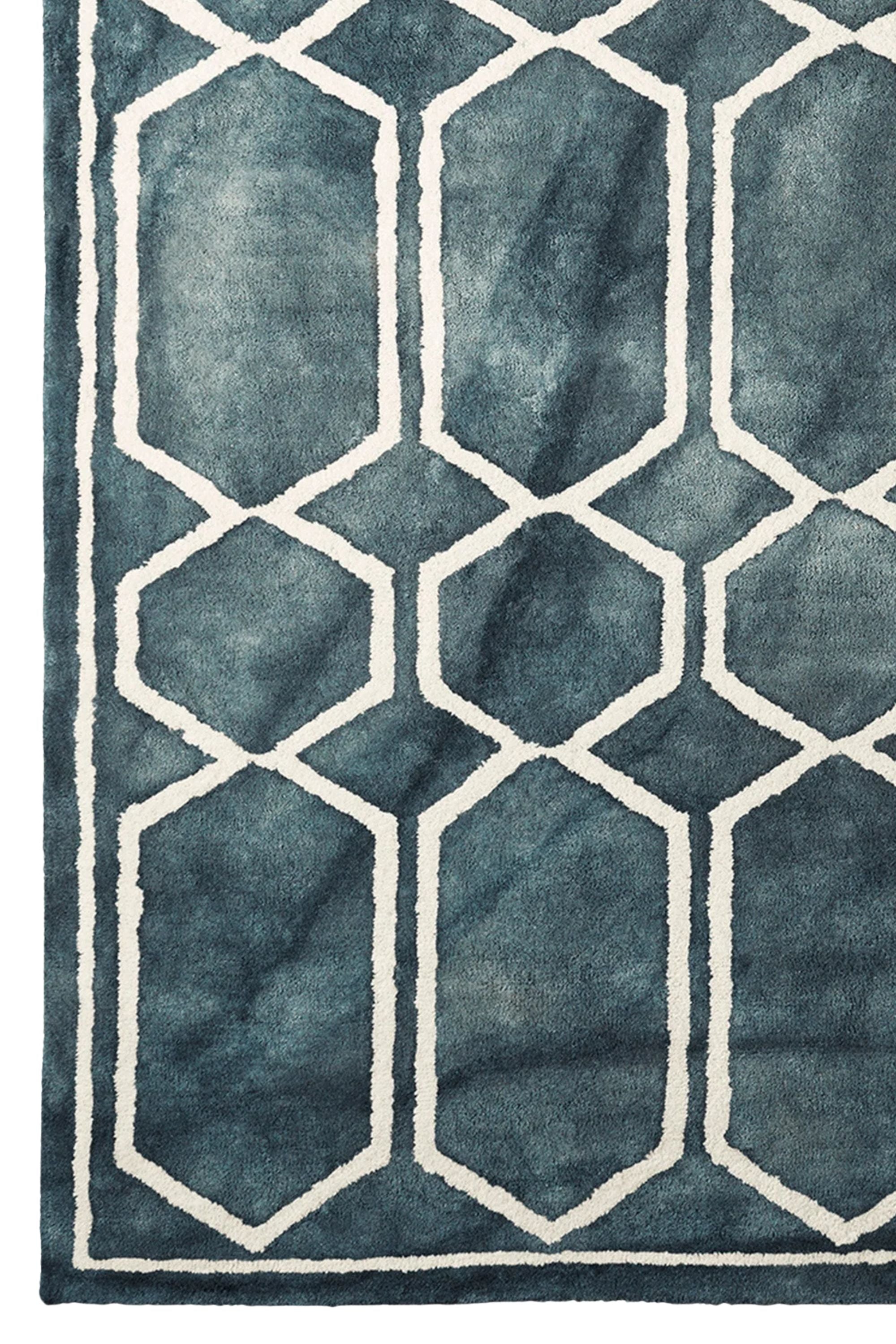Dusty Deco Tie Dye Graphite Ink Rug at District Loom