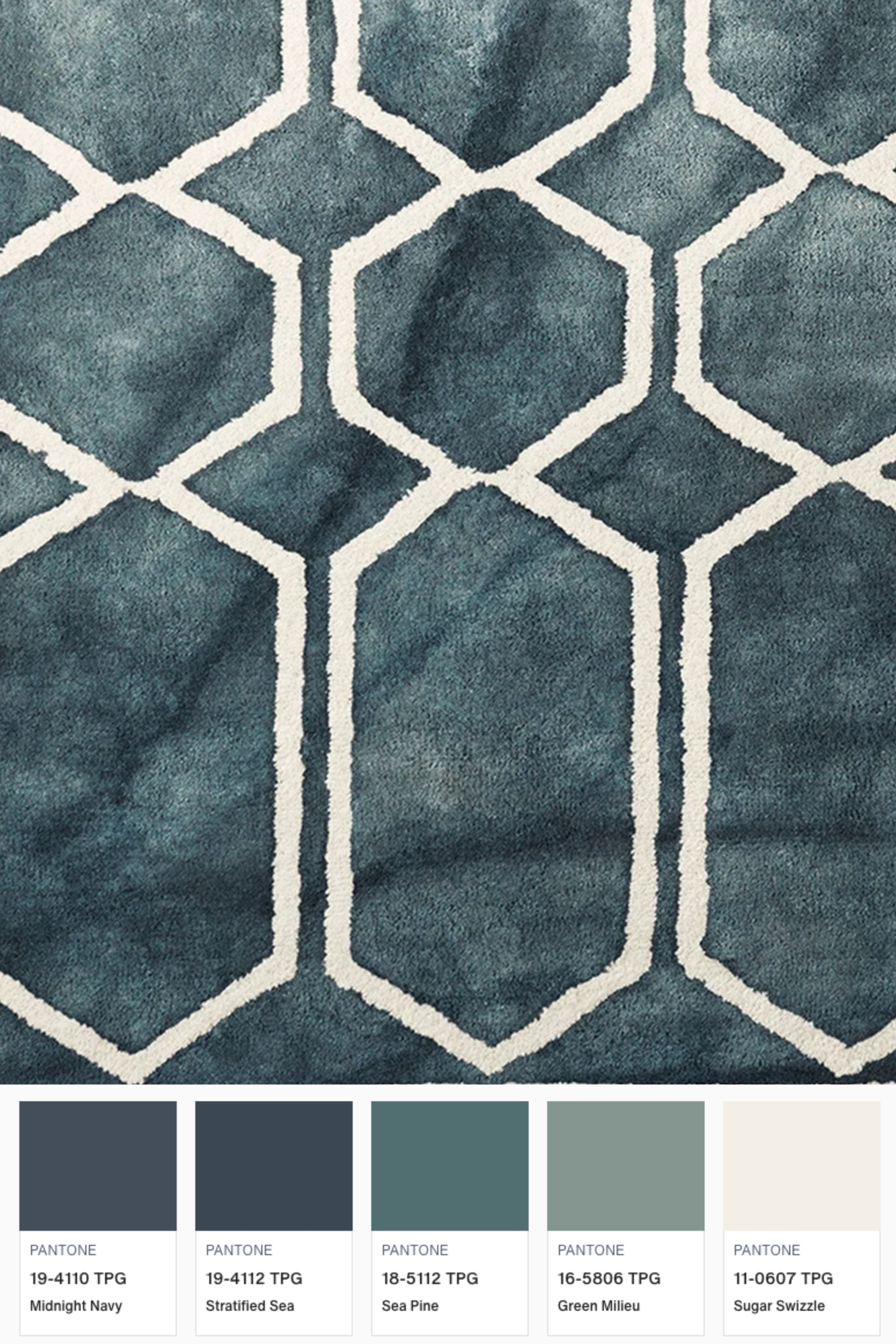 Dusty Deco Tie Dye Graphite Ink Rug at District Loom
