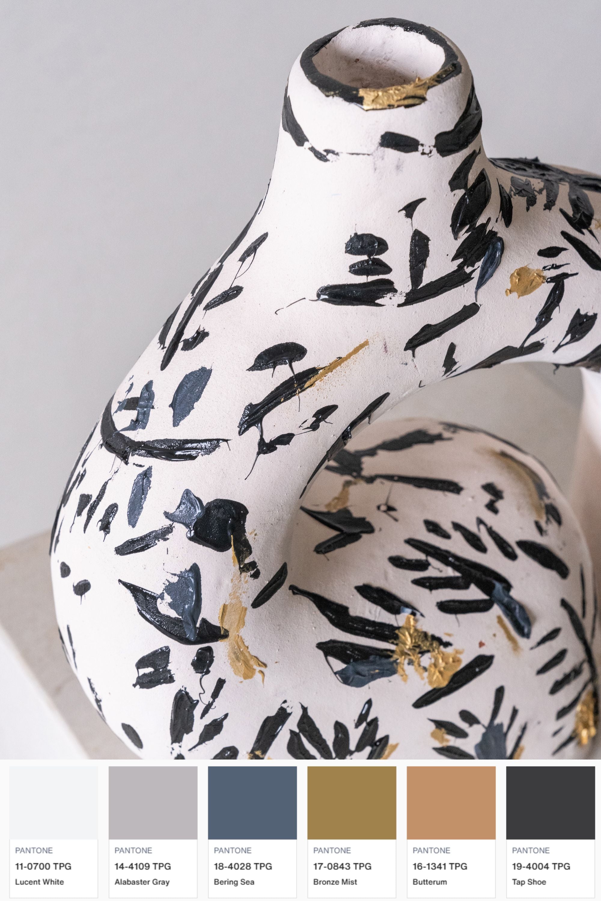 hand painted Clay Pot by Kader Boly at District Loom