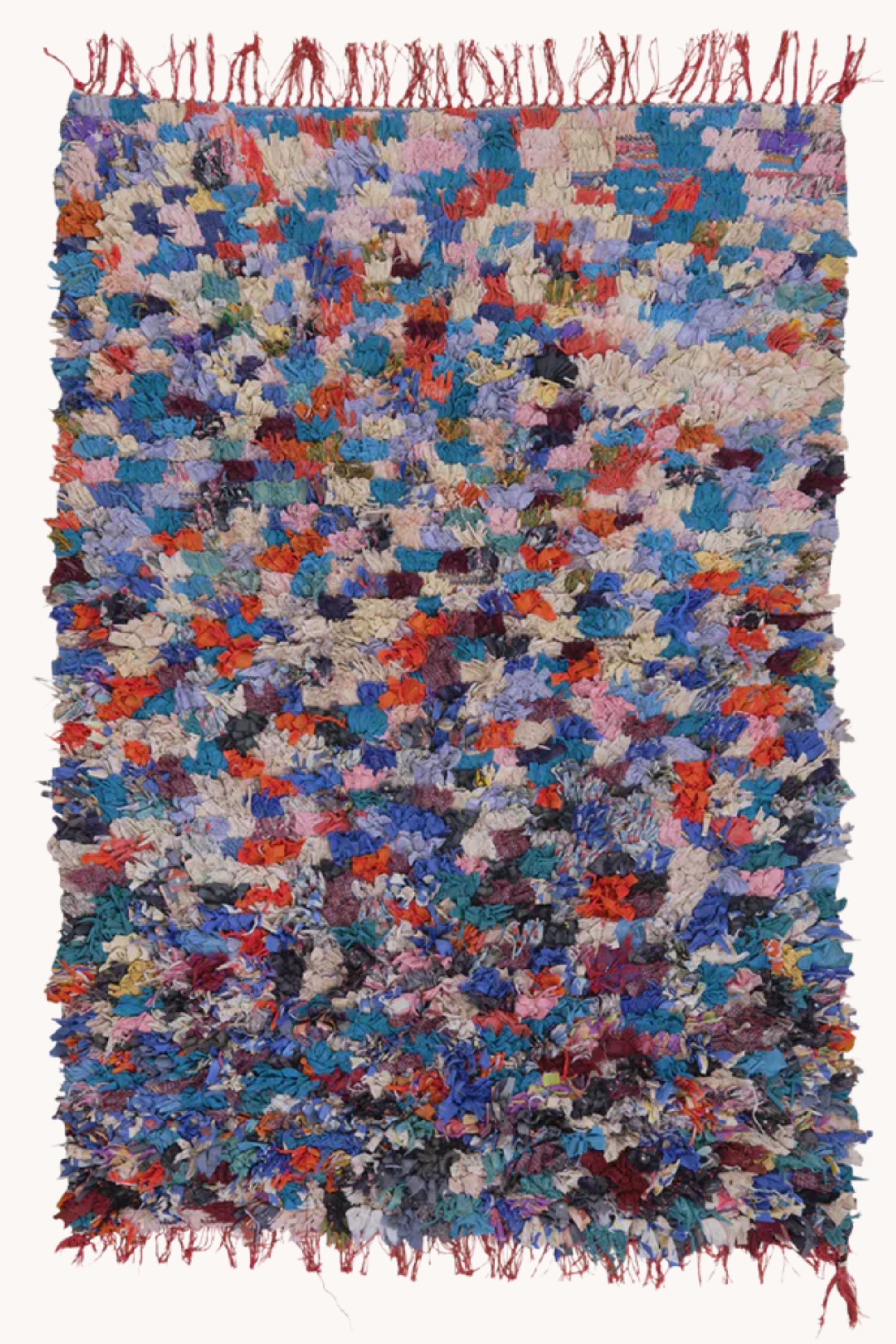 District Loom Boucherouite Scatter Rug BOU08