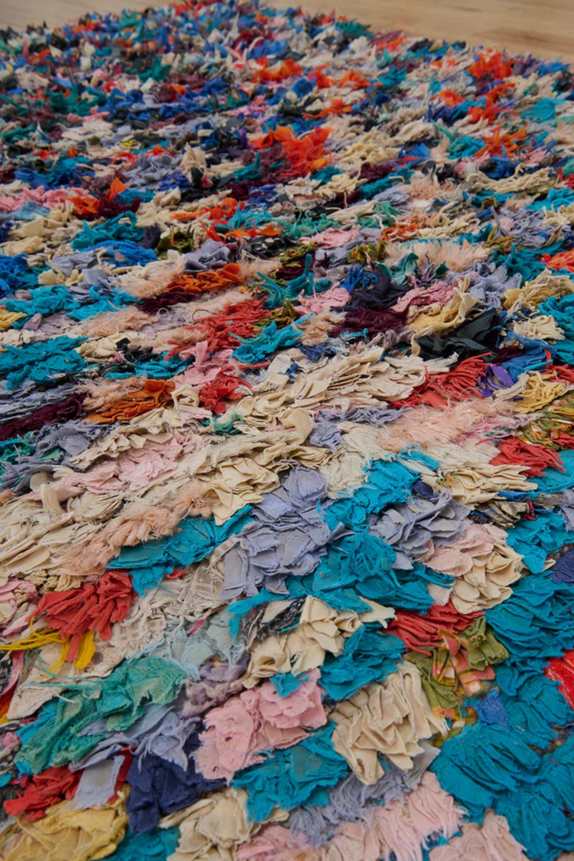 District Loom Boucherouite Scatter Rug BOU08