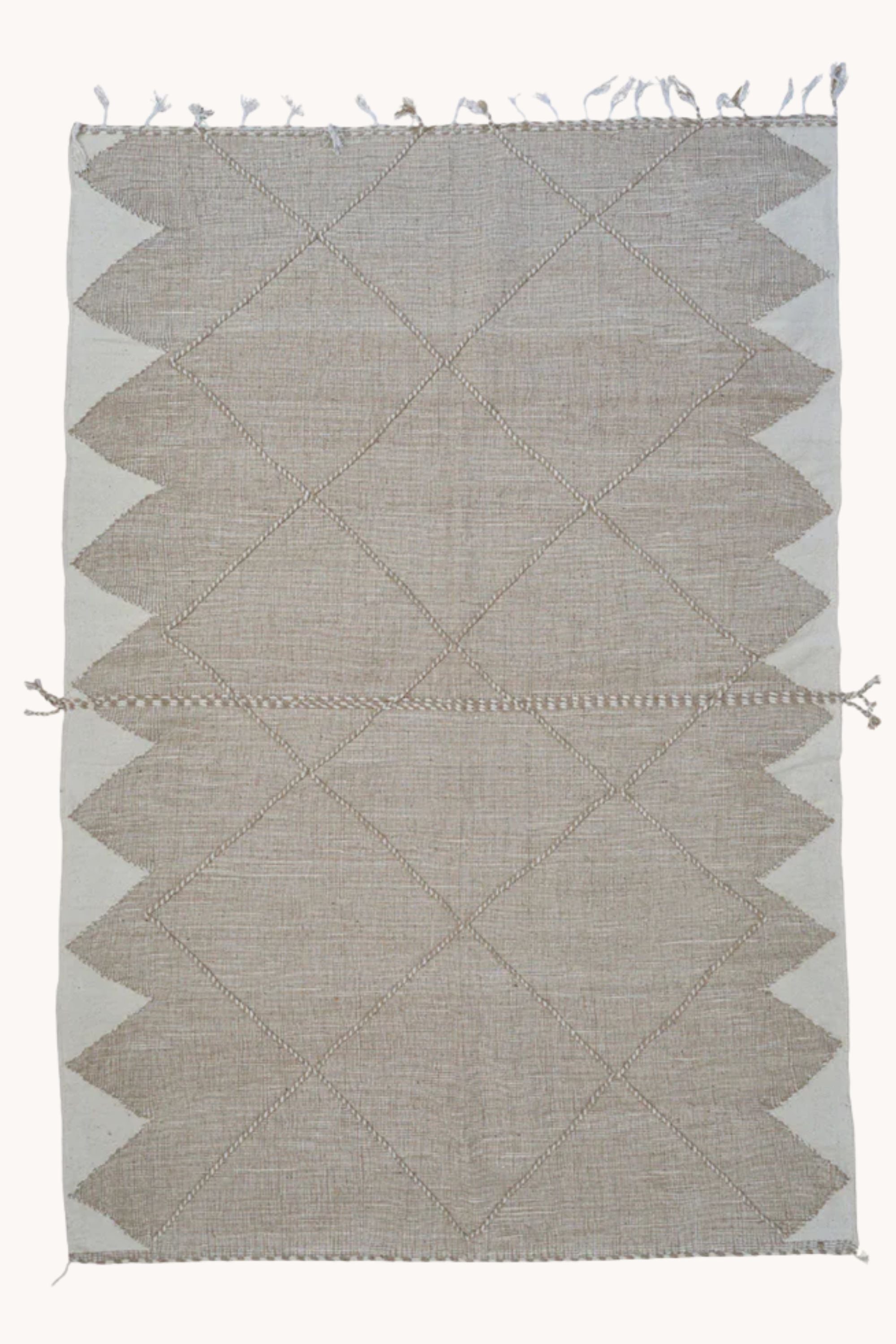 District Loom Flatweave Area Rug Taupe 02