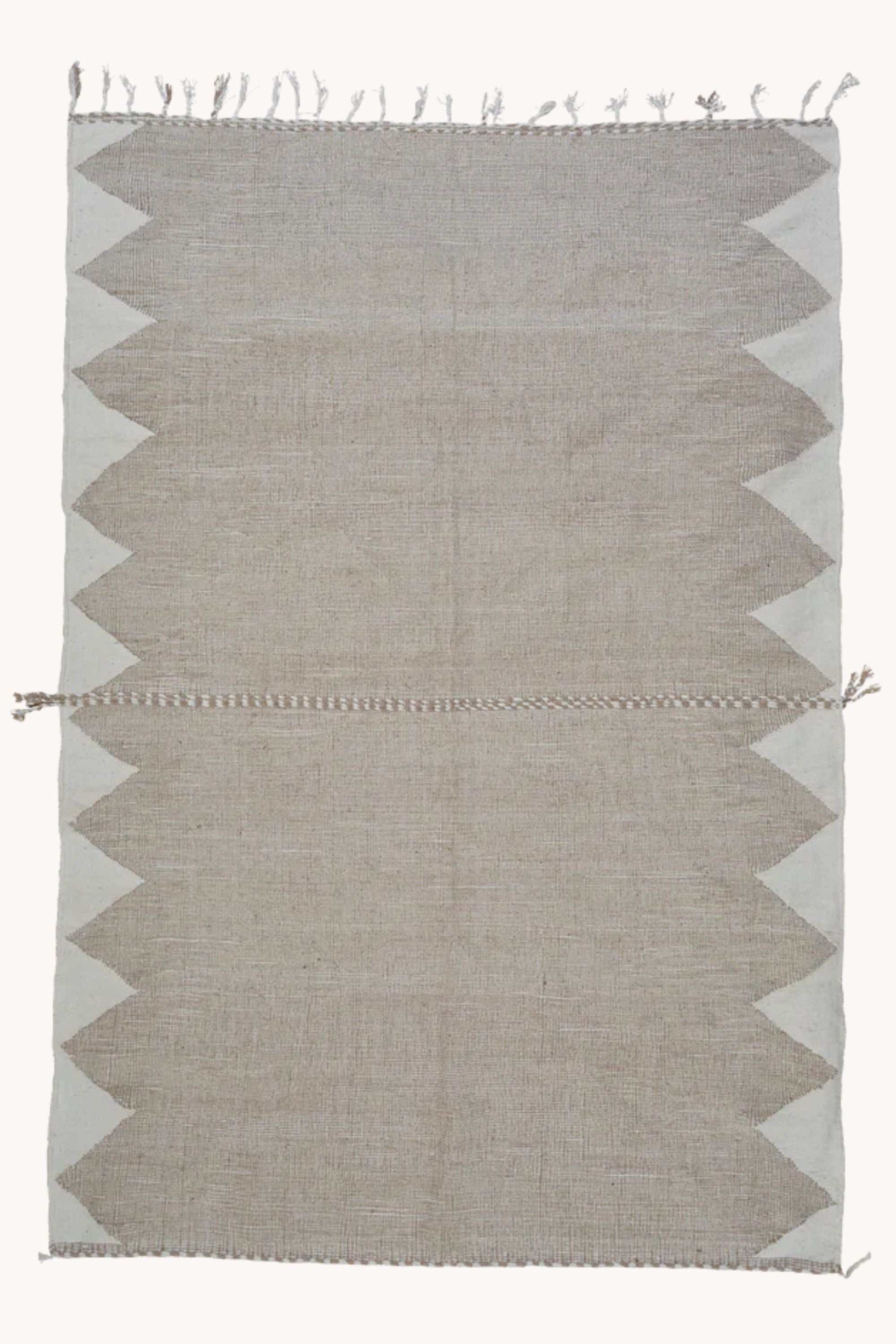 District Loom Flatweave Area Rug Taupe 02