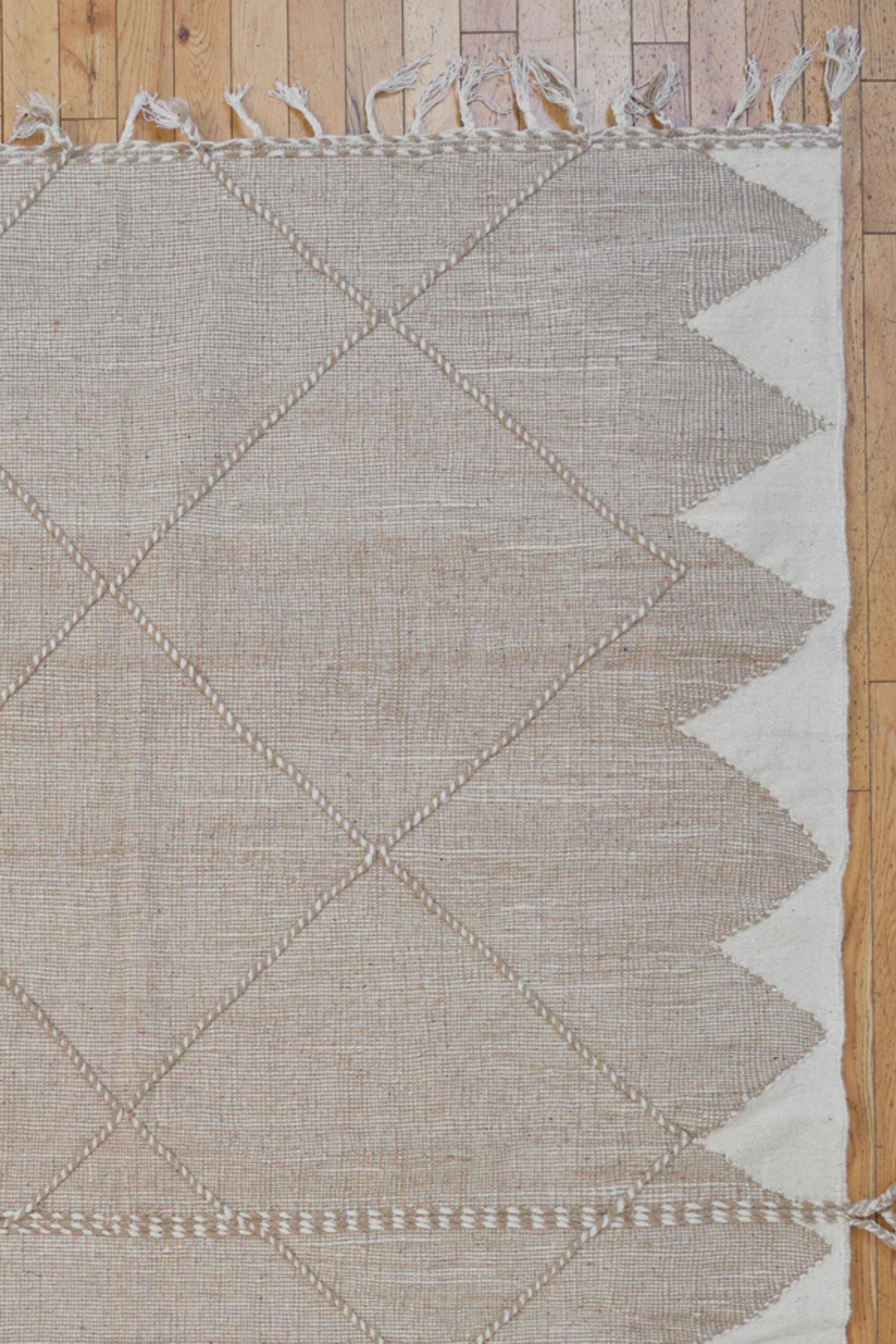 District Loom Flatweave Area Rug Taupe 02