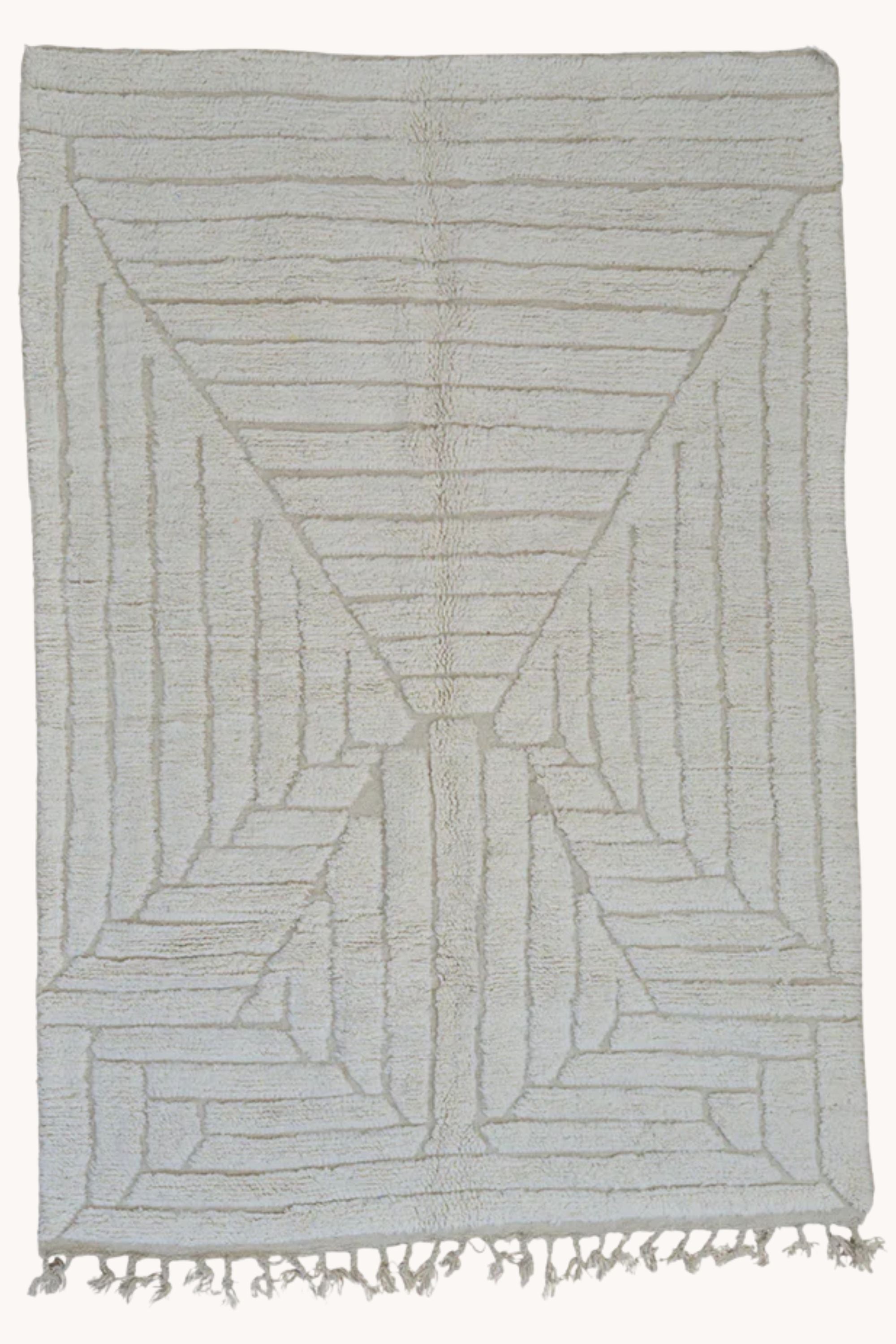 District Loom Modern Beni Ouarain Area Rug Heron