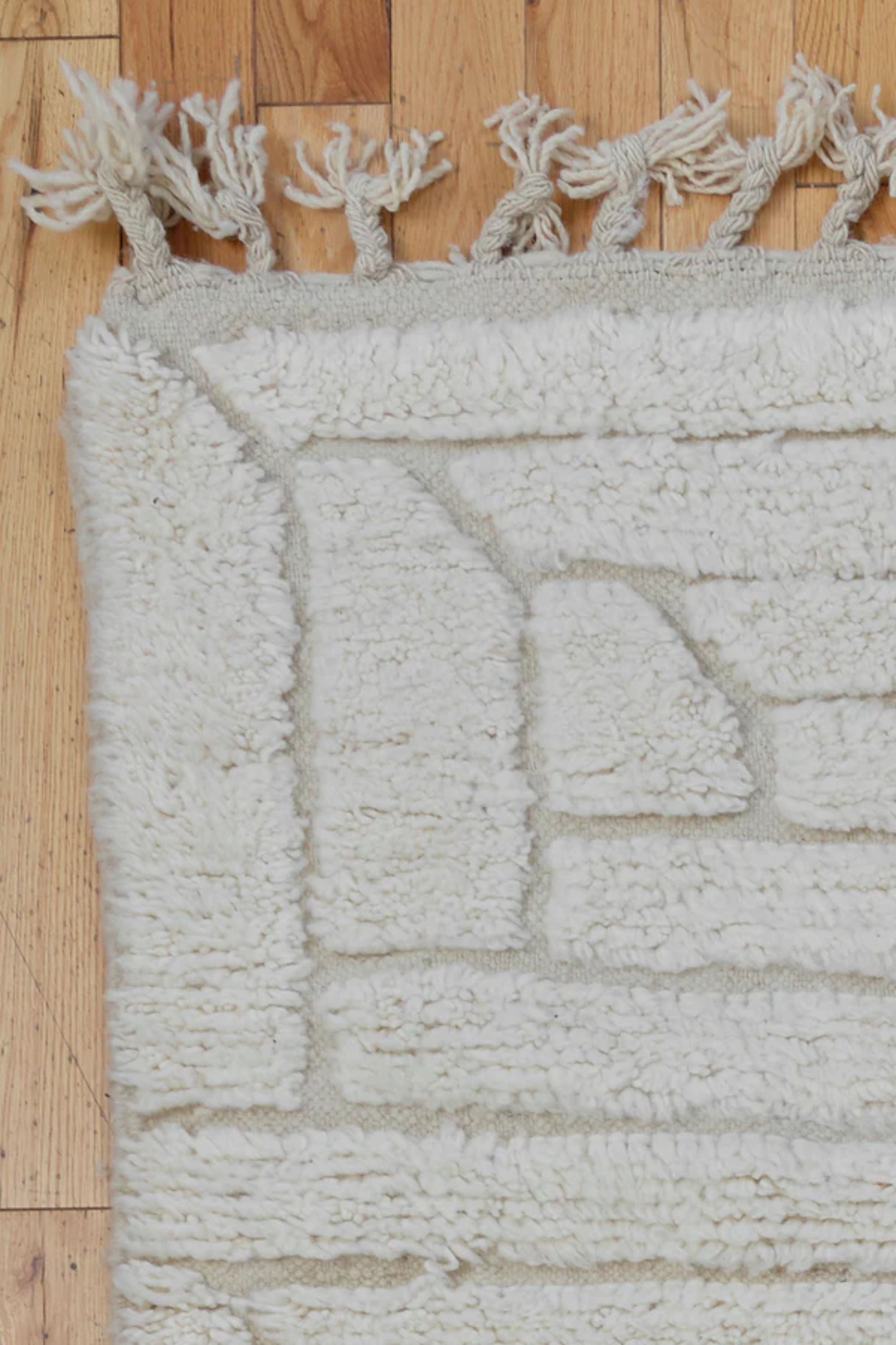 District Loom Modern Beni Ouarain Area Rug Heron