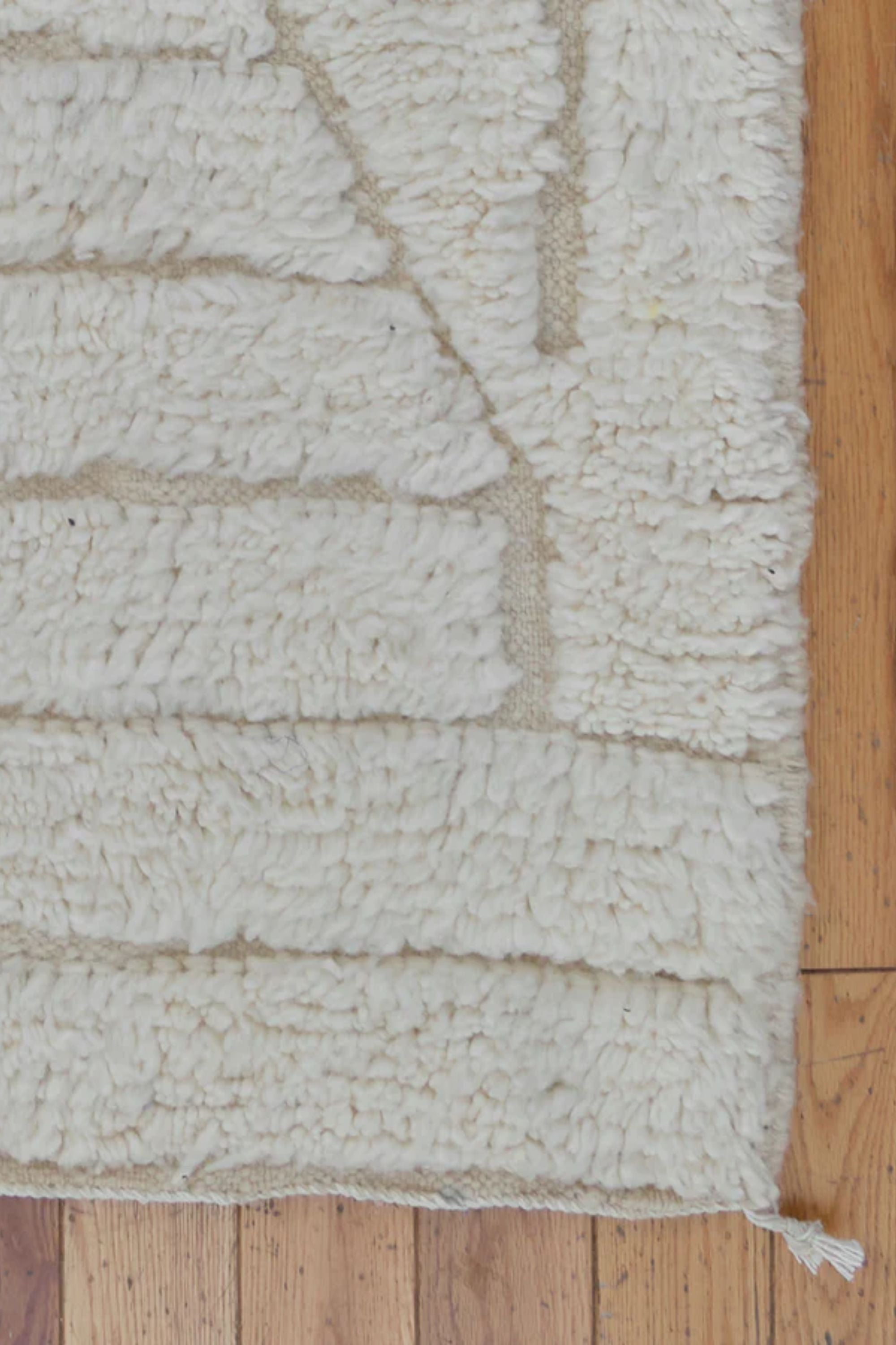 District Loom Modern Beni Ouarain Area Rug Heron