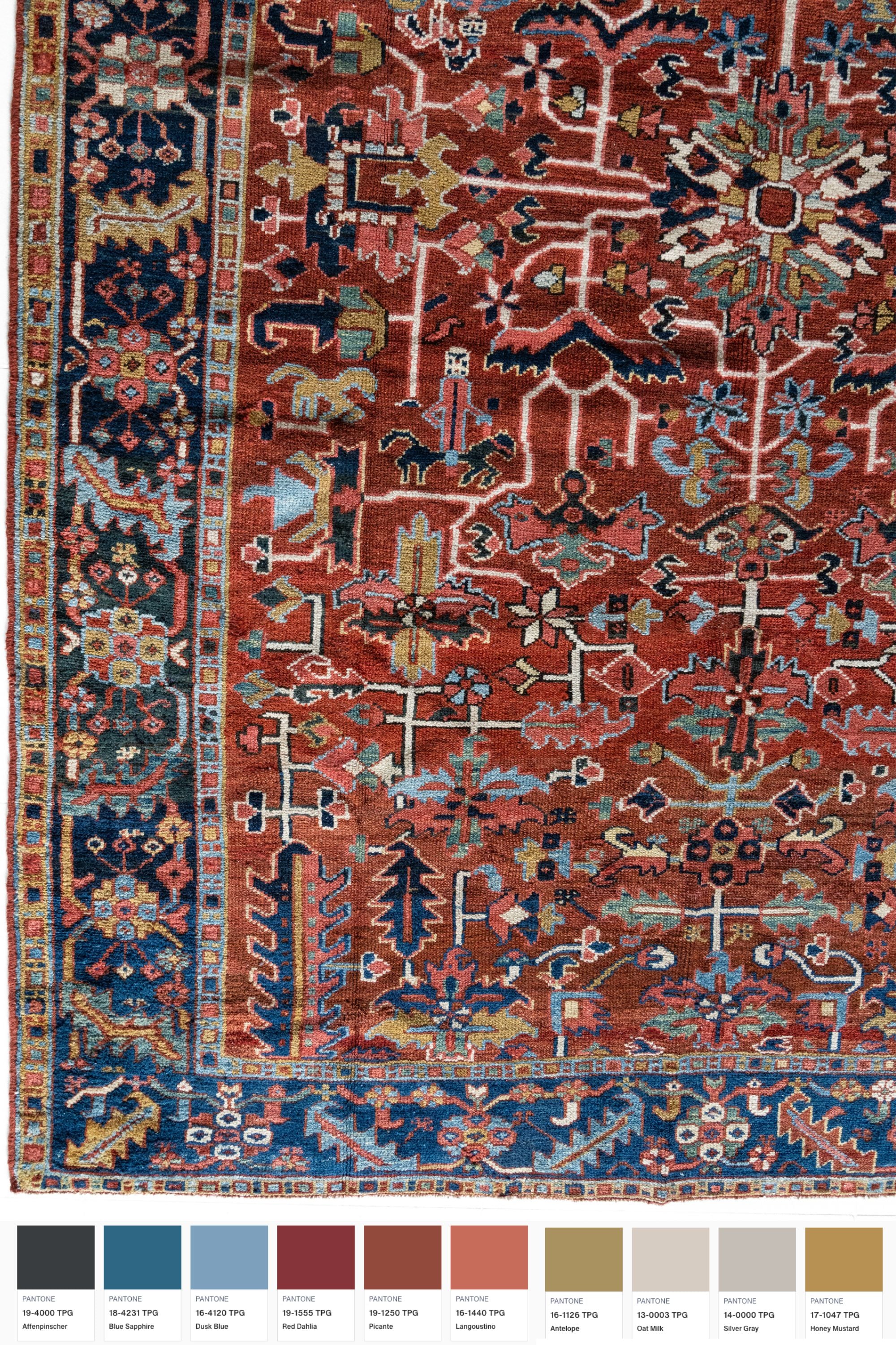 District Loom Vintage Heriz Area Rug Finn