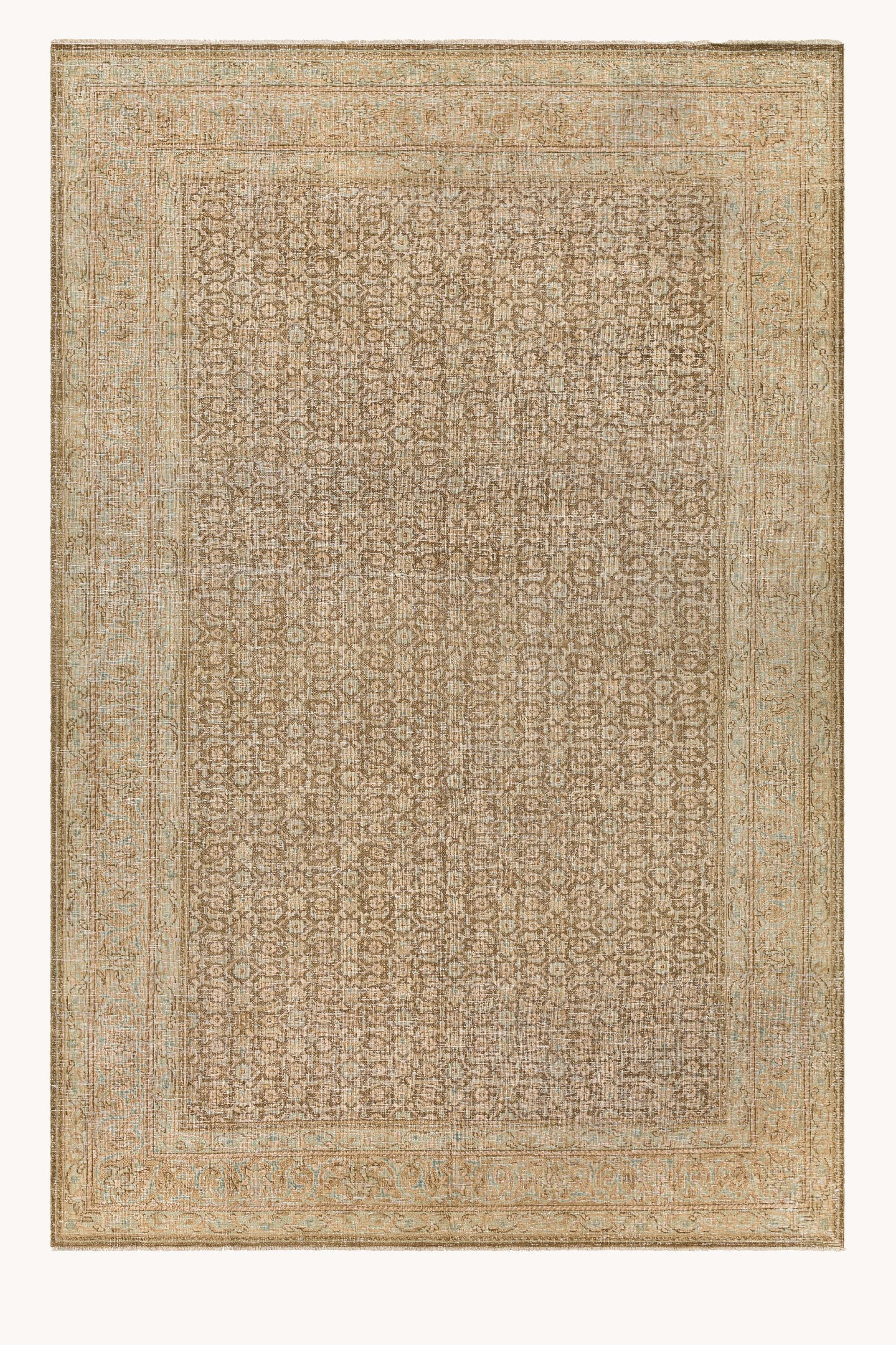 District Loom Vintage Persian Tabriz area rug Ambrose