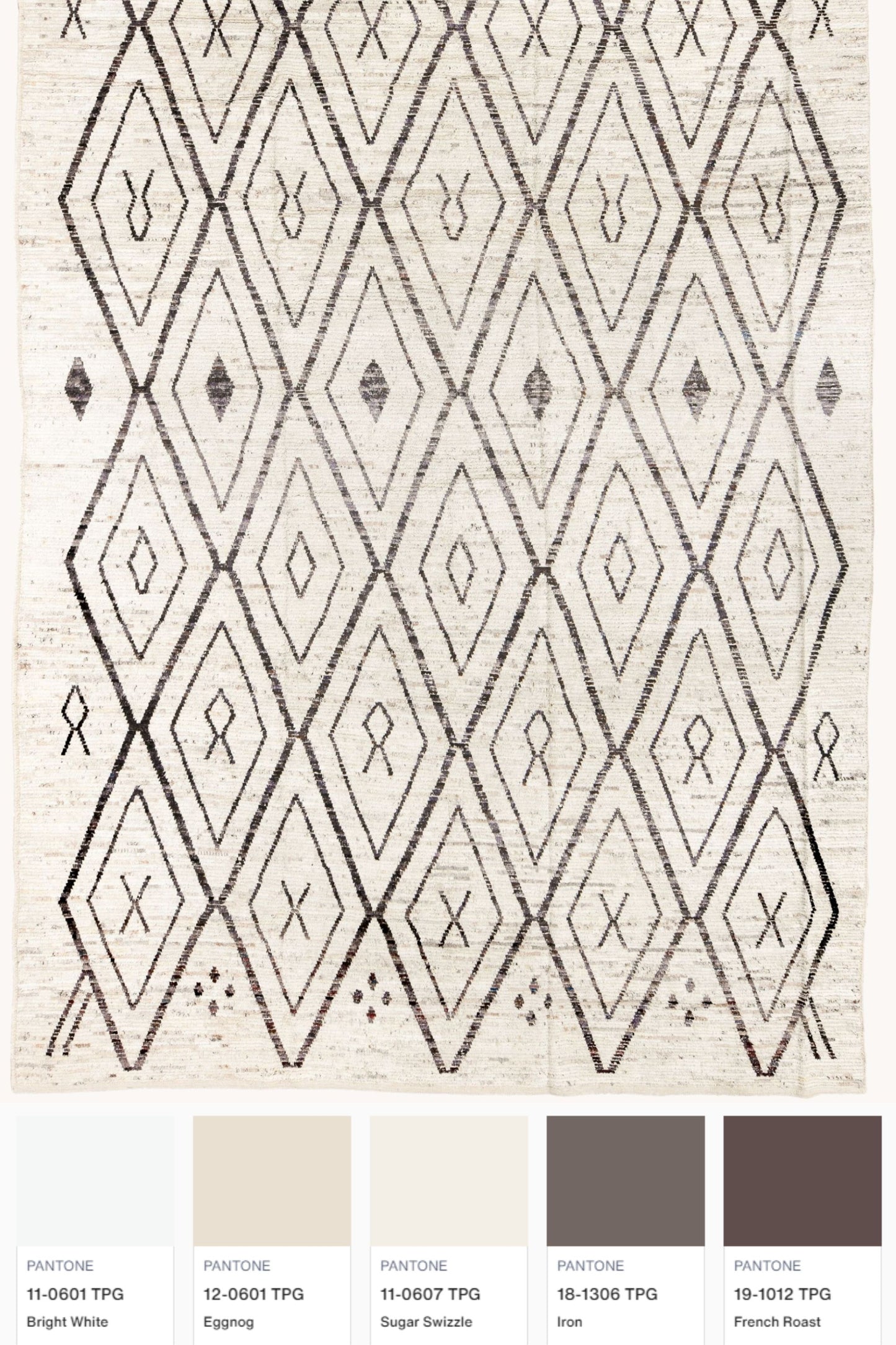 District Loom Modern hand knotted Afghan Tulu area rug 005 made to order