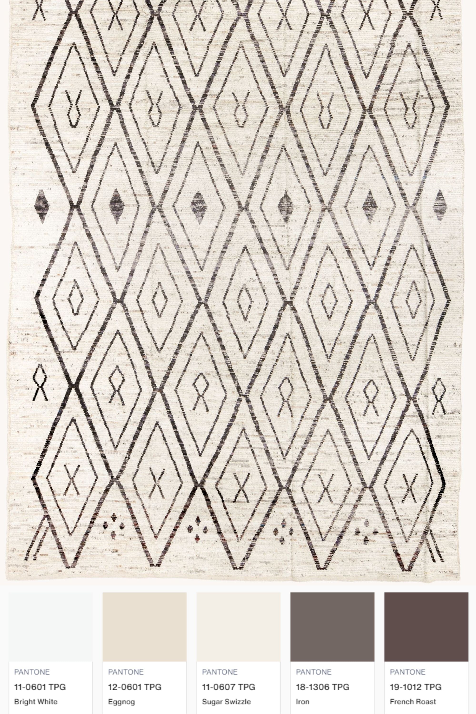 District Loom Modern hand knotted Afghan Tulu area rug 005 made to order