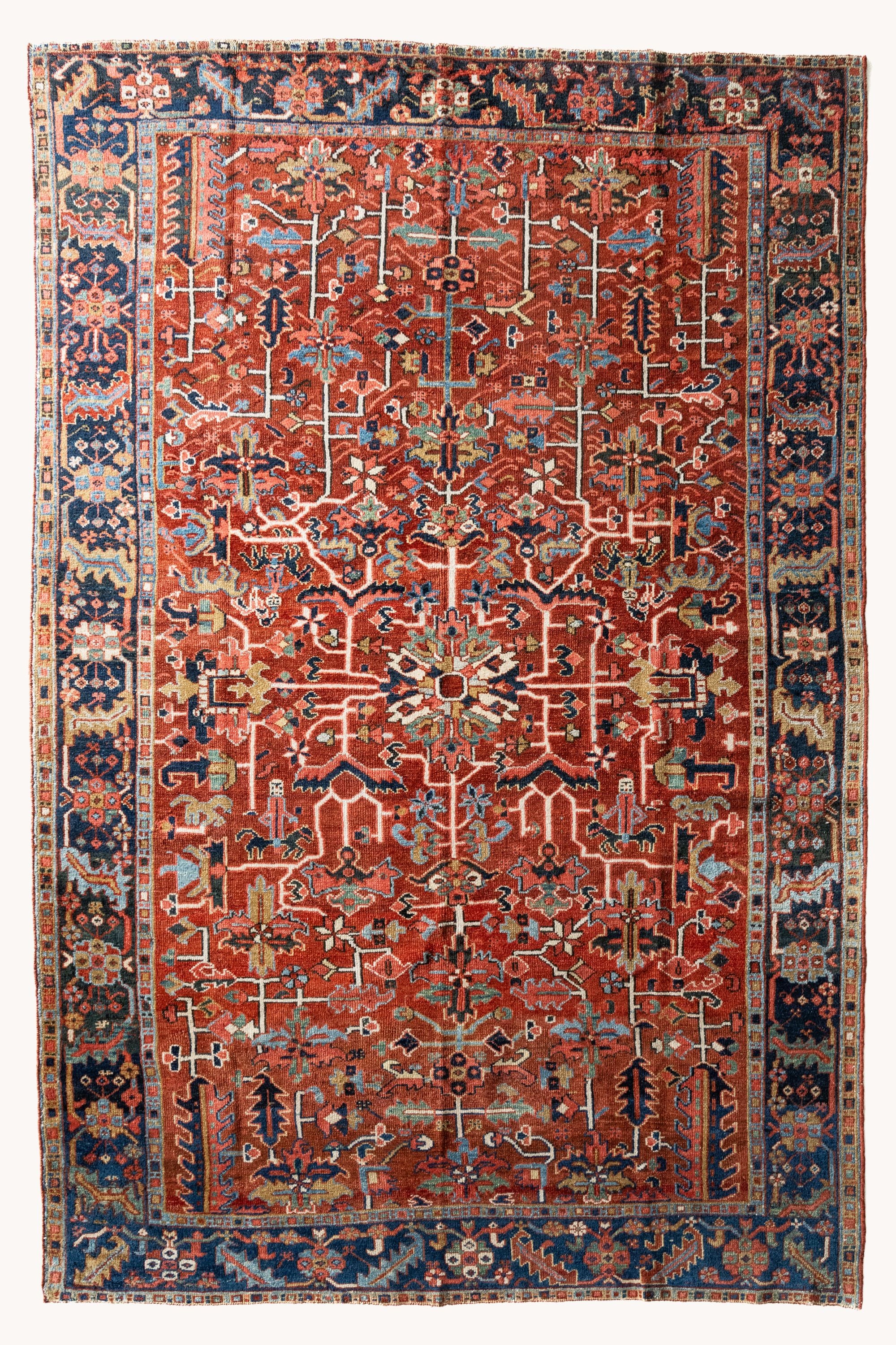 District Loom Vintage Heriz Area Rug Finn