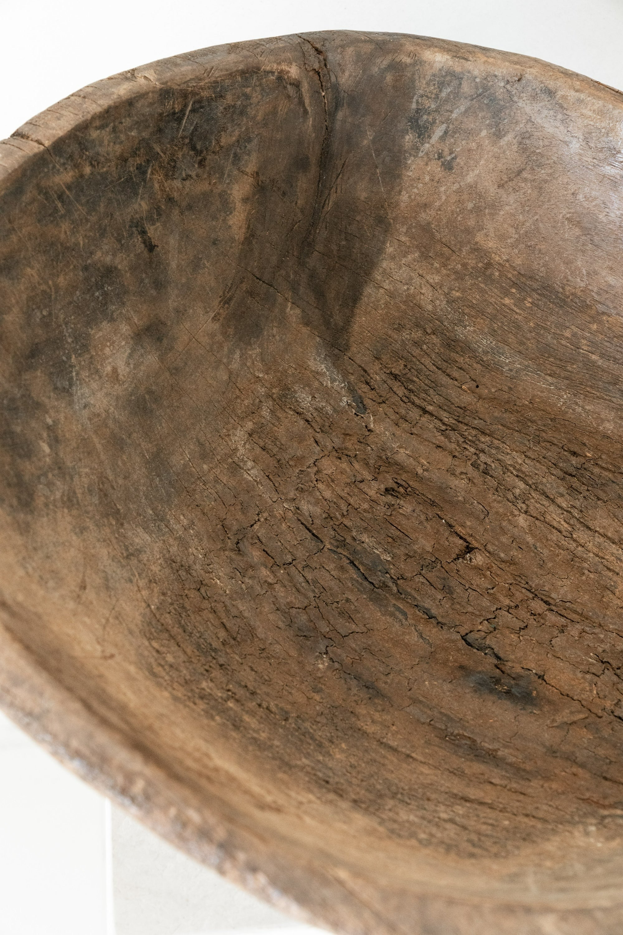 District Loom Decor antique African bowl, hand-carved from Ivory Coast wood