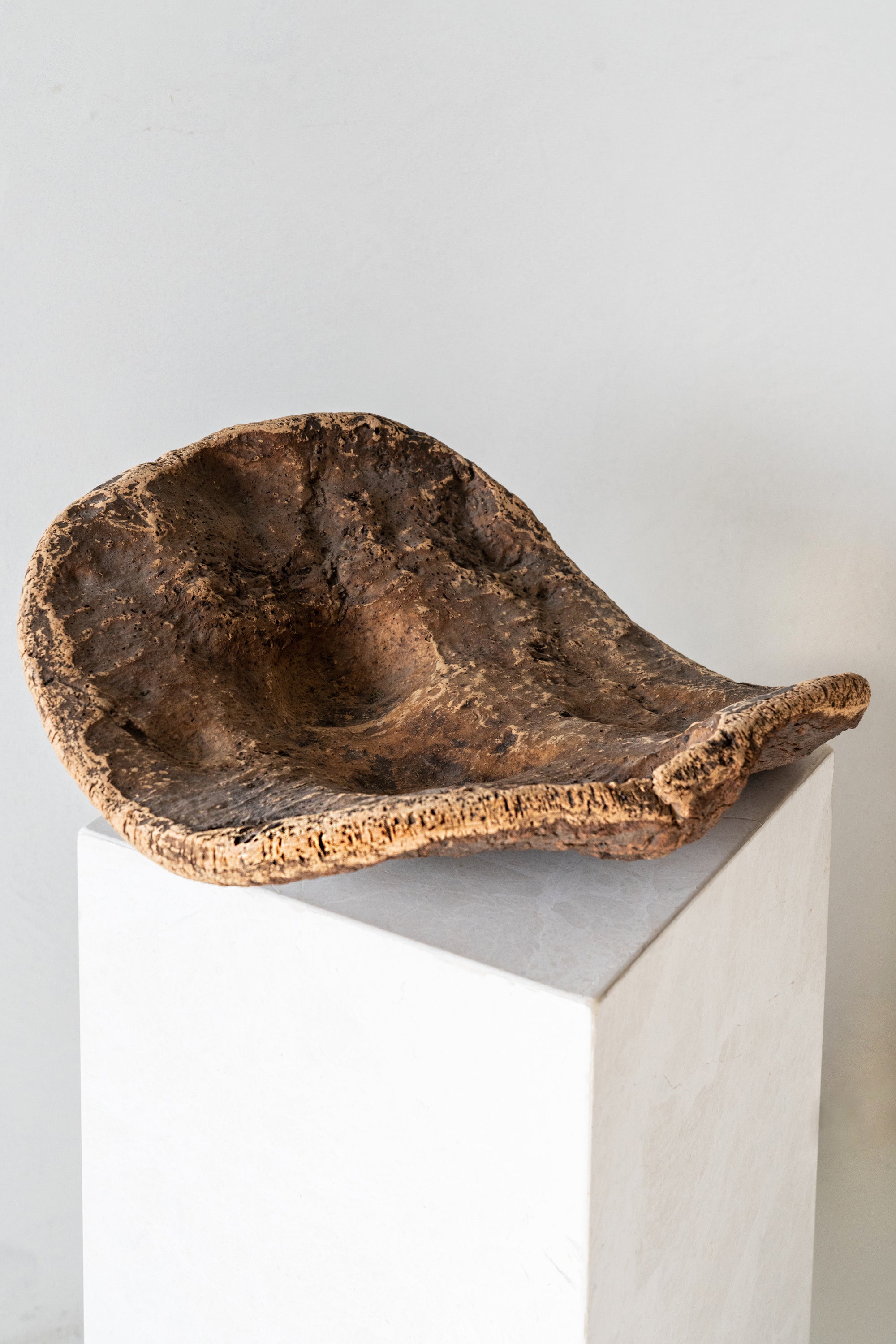 District Loom Vintage Petrified Bark Wood Bowl