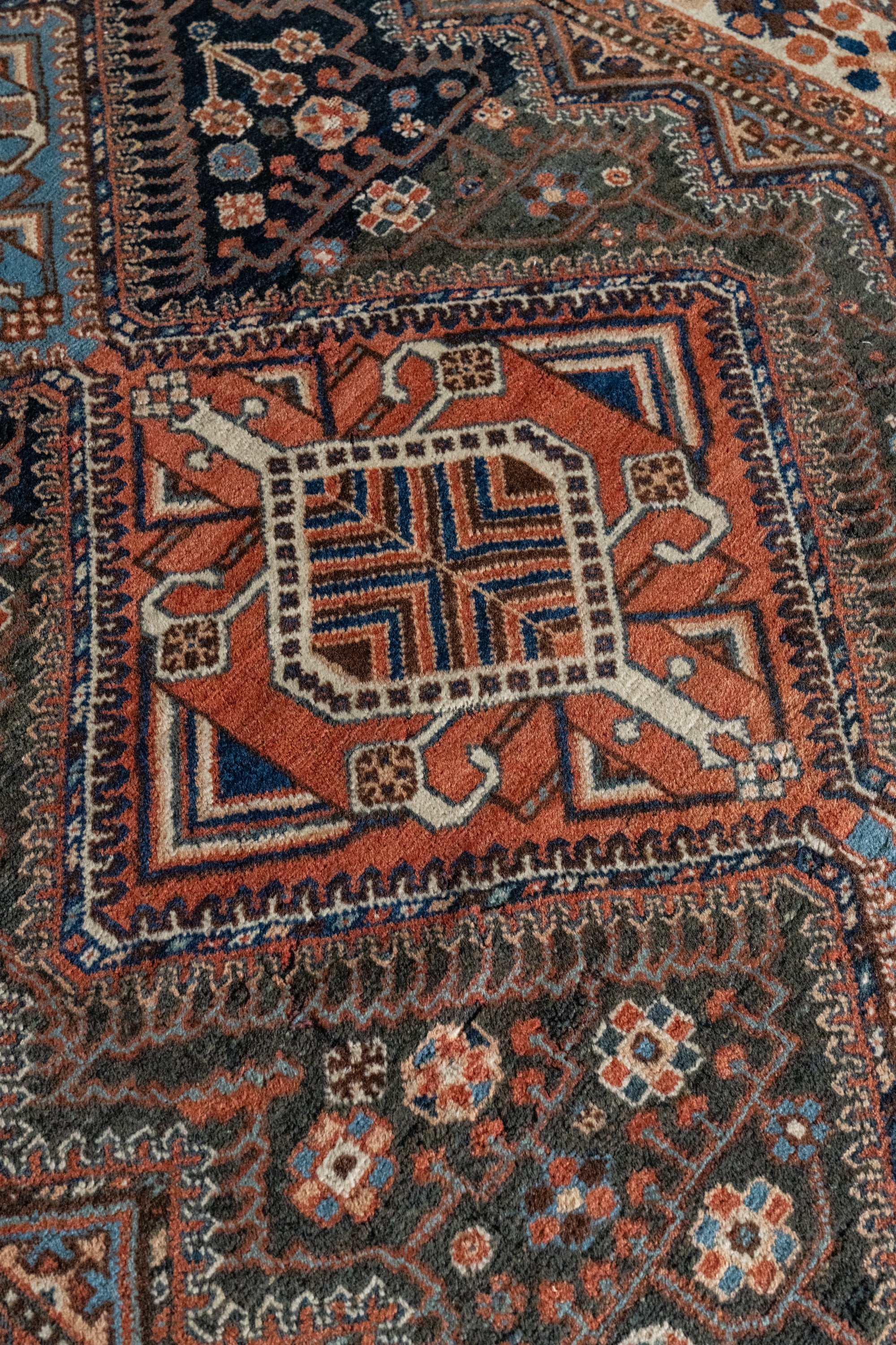 District Loom Vintage Bakhtiari Scatter Rug Bonner