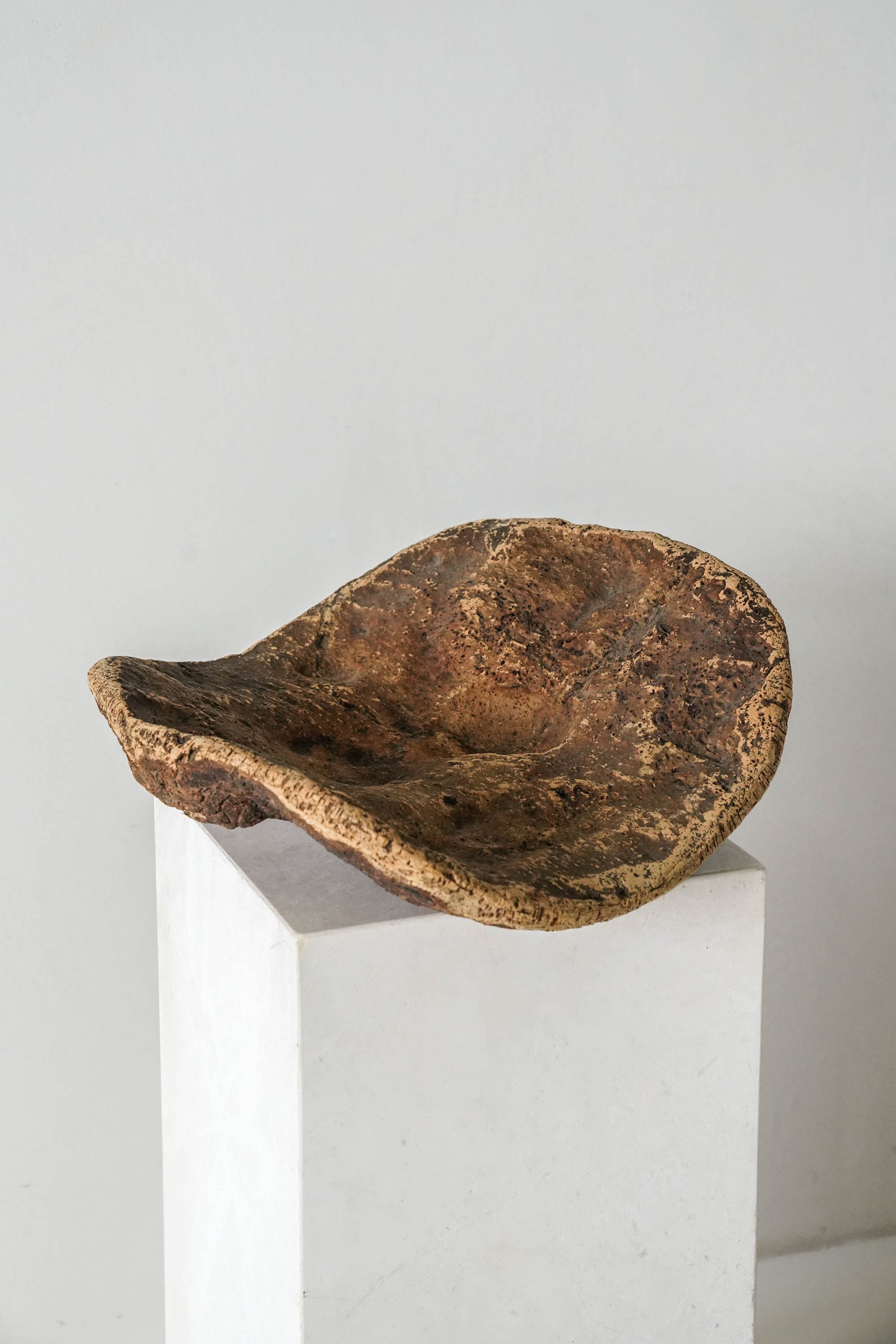 District Loom Vintage Petrified Bark Wood Bowl