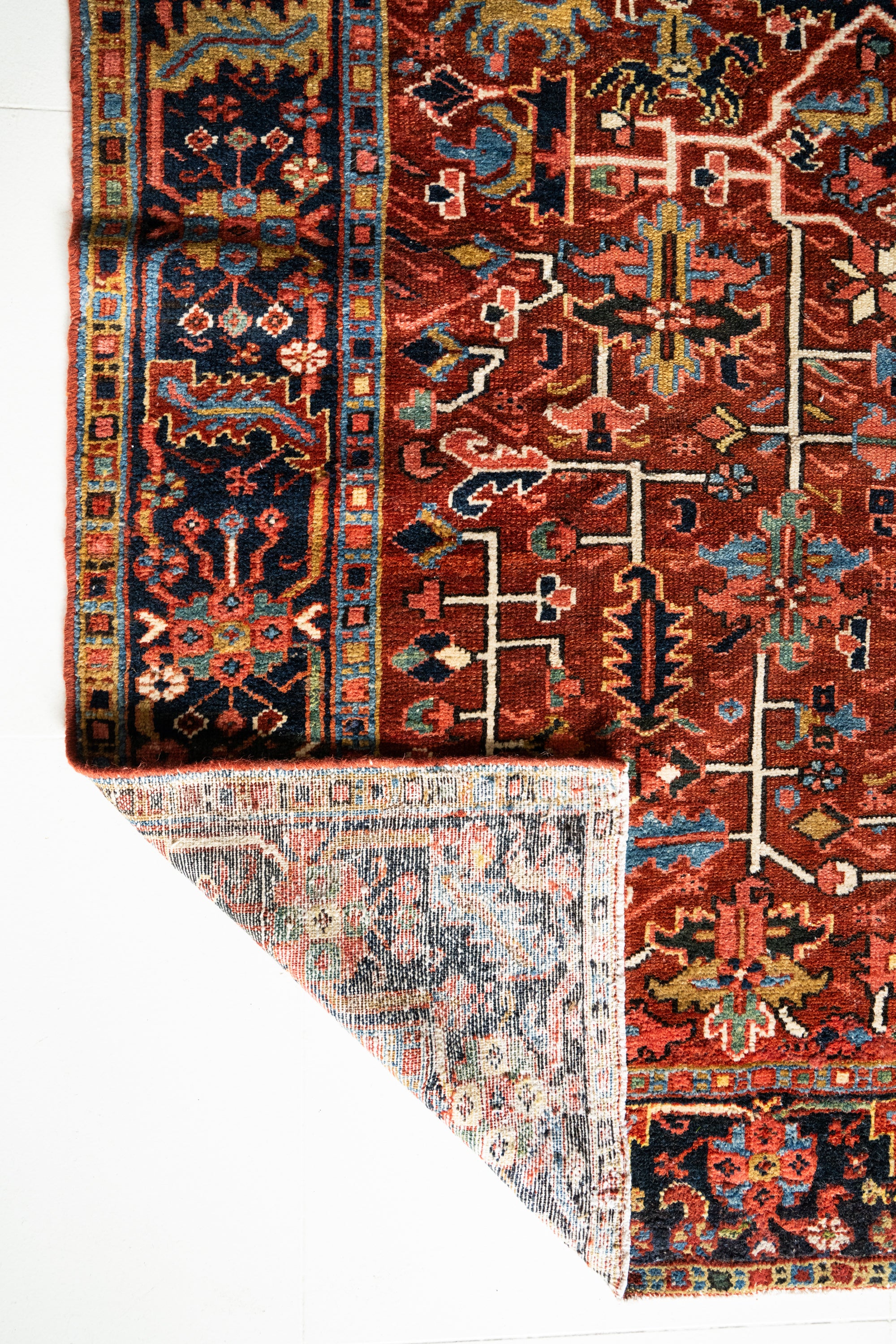 District Loom Vintage Heriz Area Rug Finn
