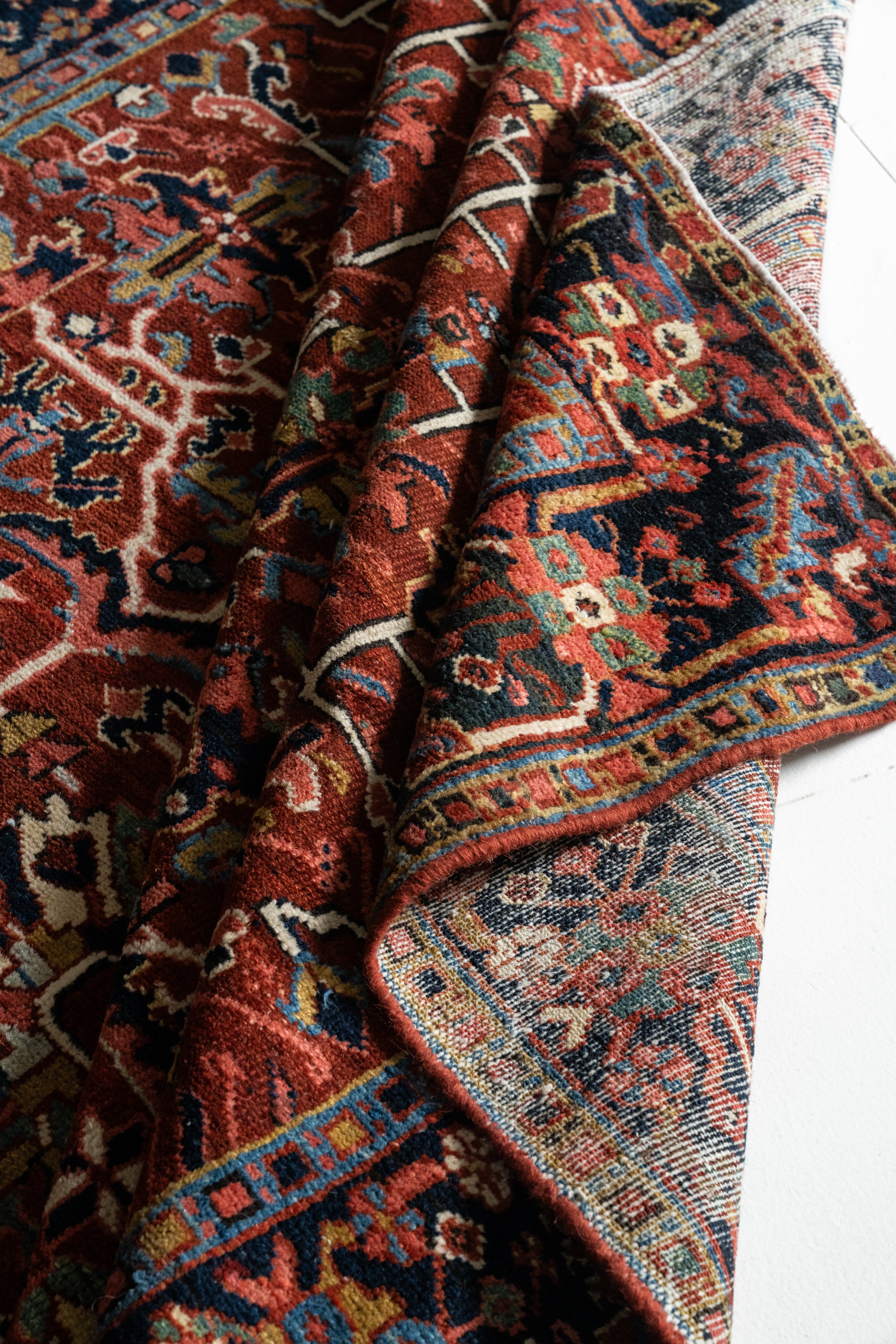 District Loom Vintage Heriz Area Rug Finn