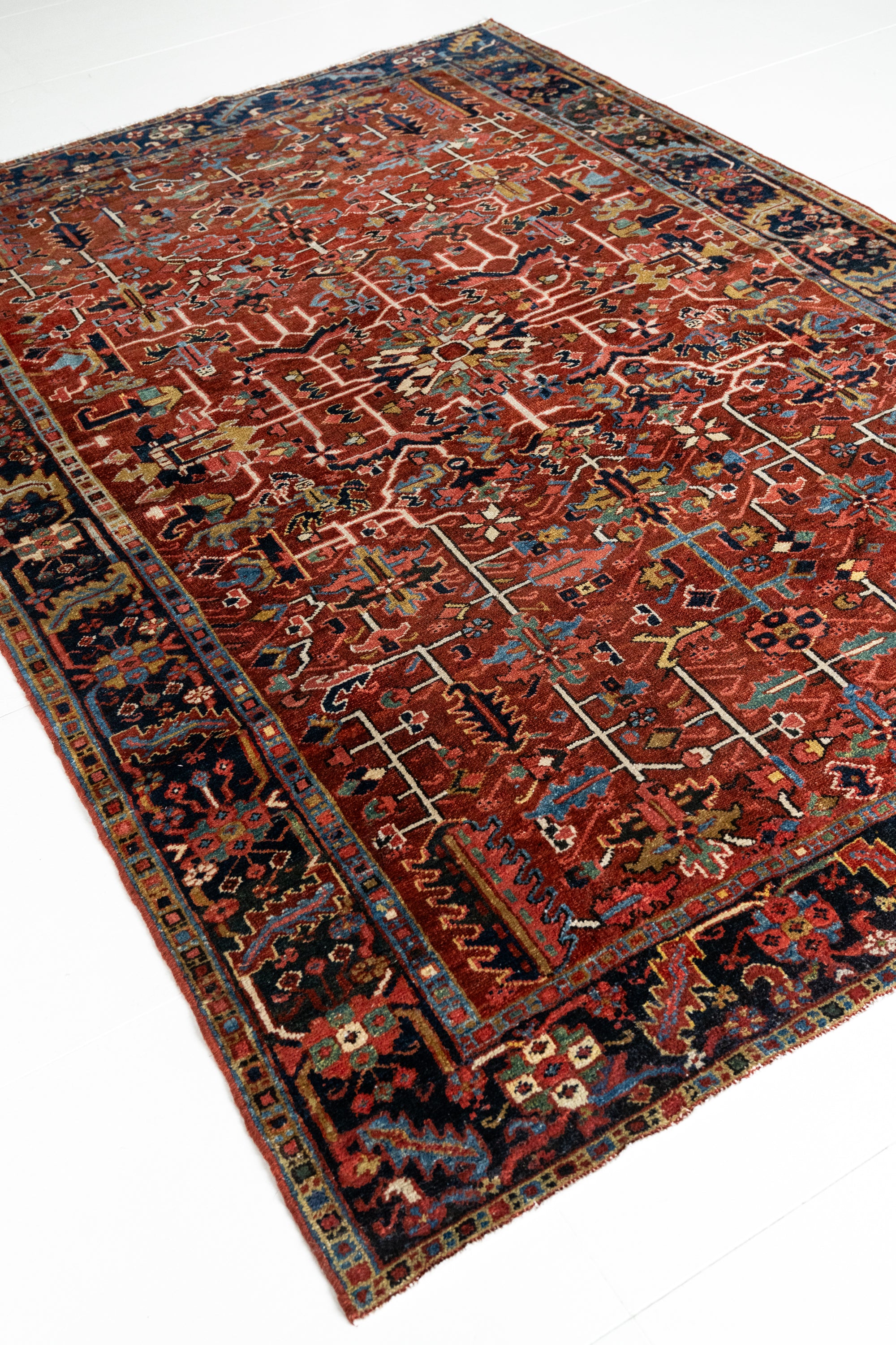 District Loom Vintage Heriz Area Rug Finn