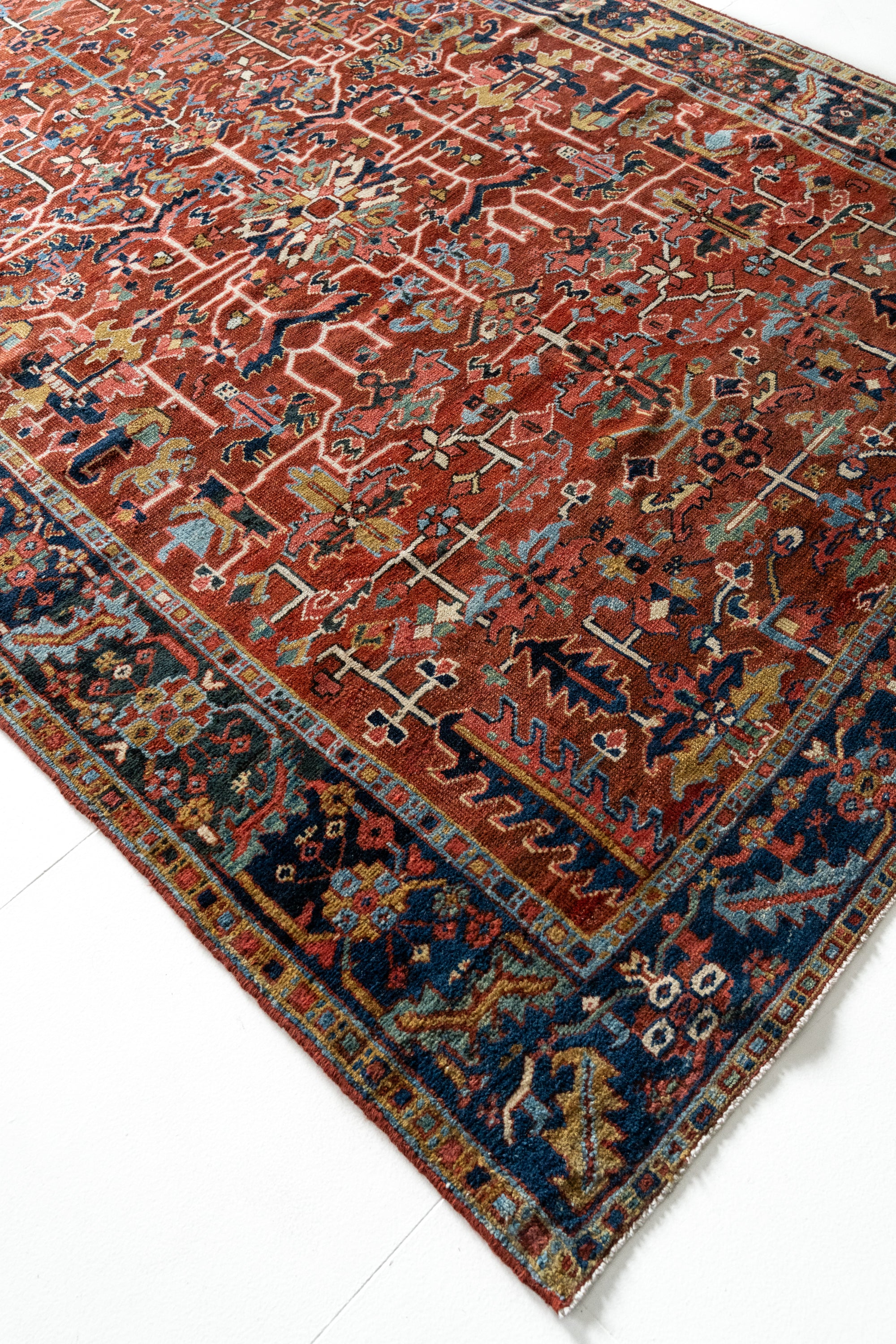 District Loom Vintage Heriz Area Rug Finn