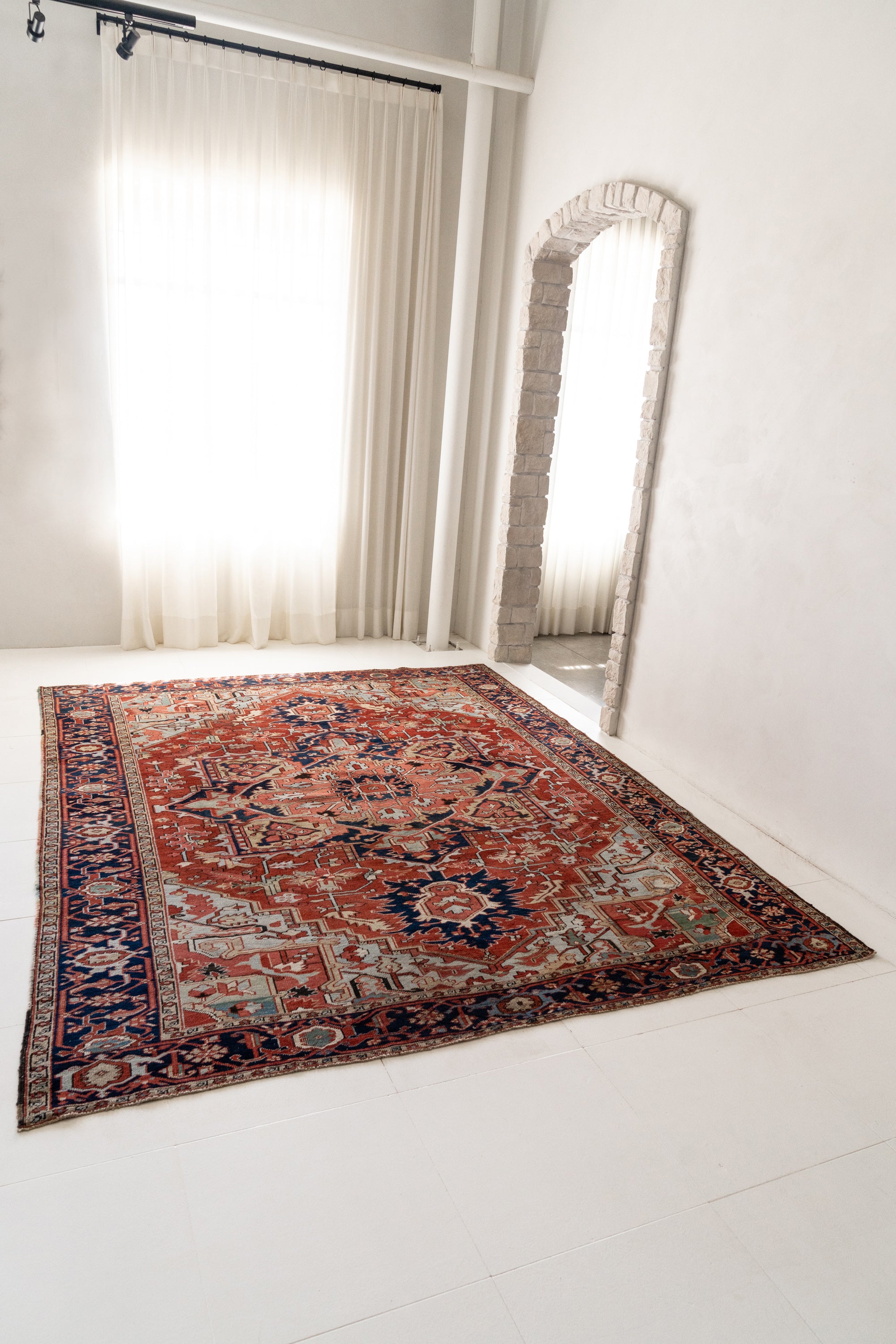 District Loom Vintage Serapi Area Rug Ginsburg