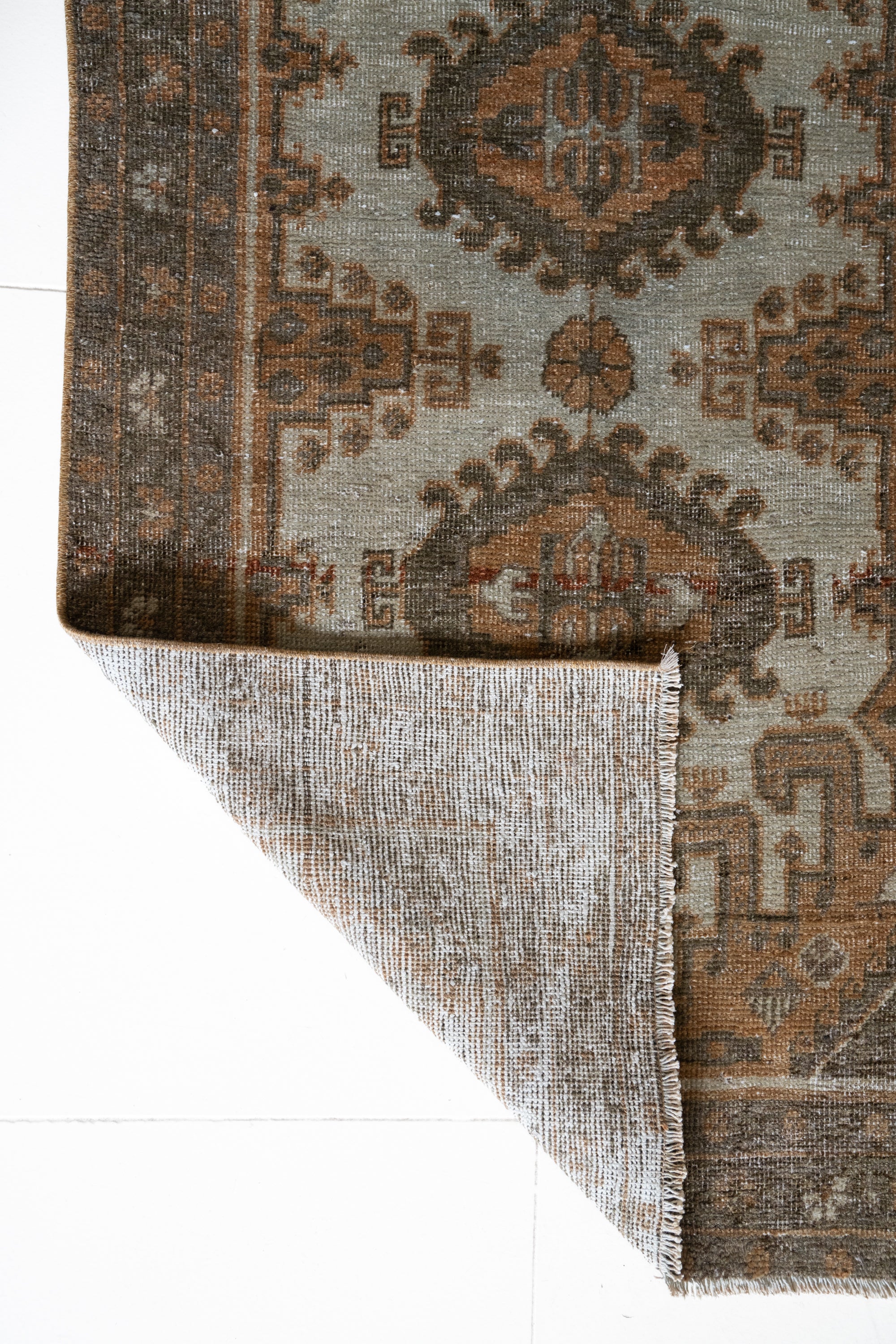 District loom Vintage Bakhtiari Runner Rug Helena