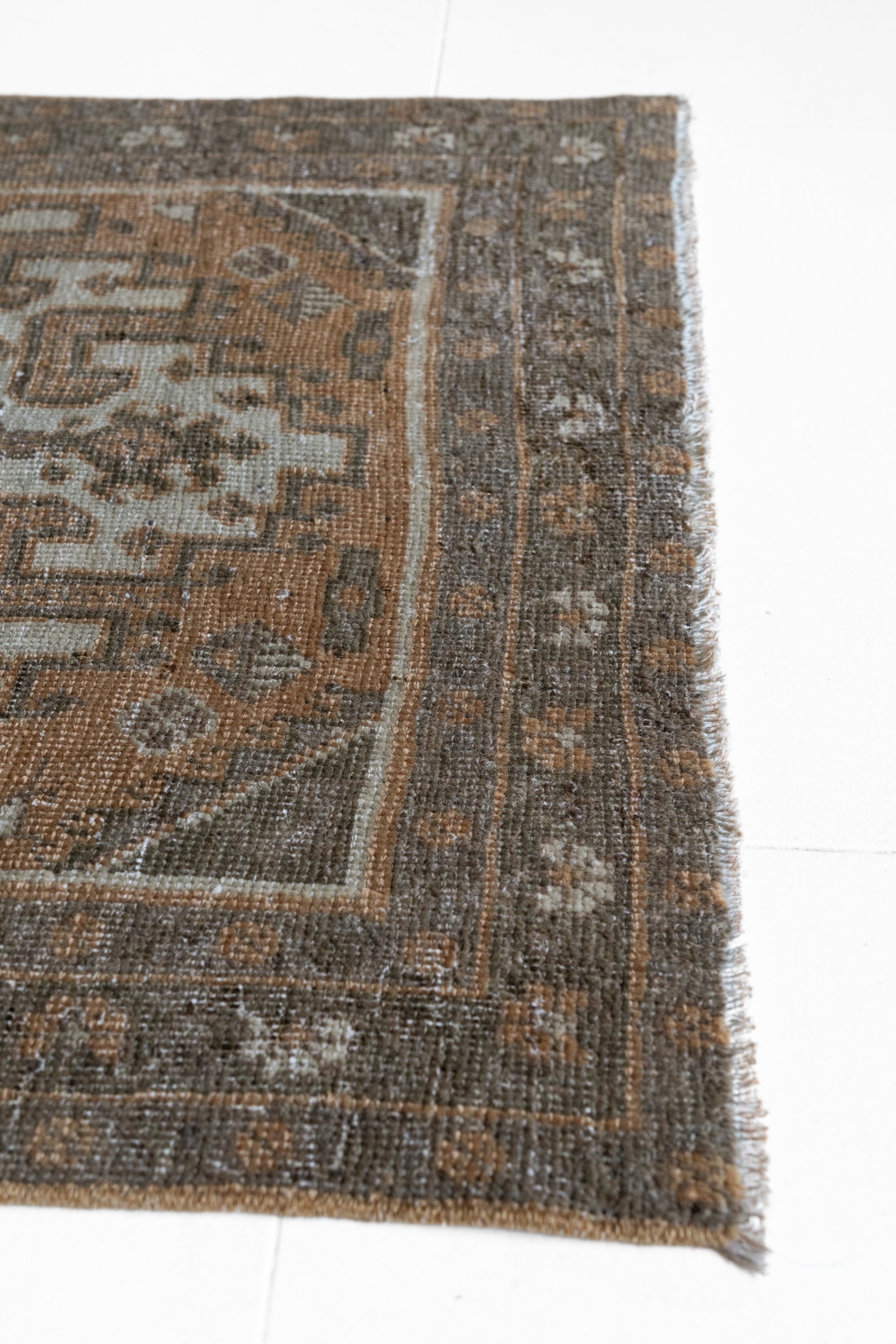 District loom Vintage Bakhtiari Runner Rug Helena
