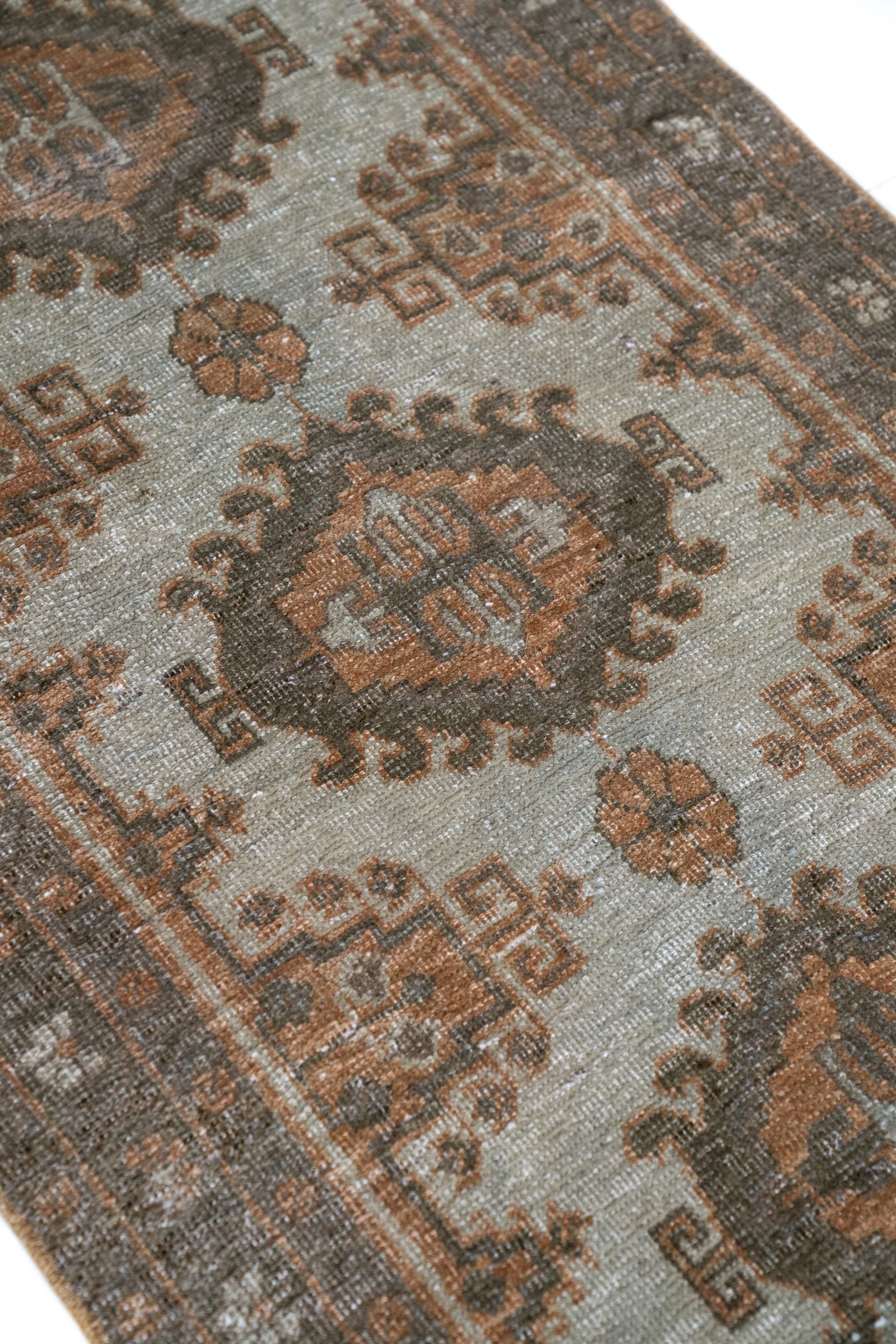District loom Vintage Bakhtiari Runner Rug Helena
