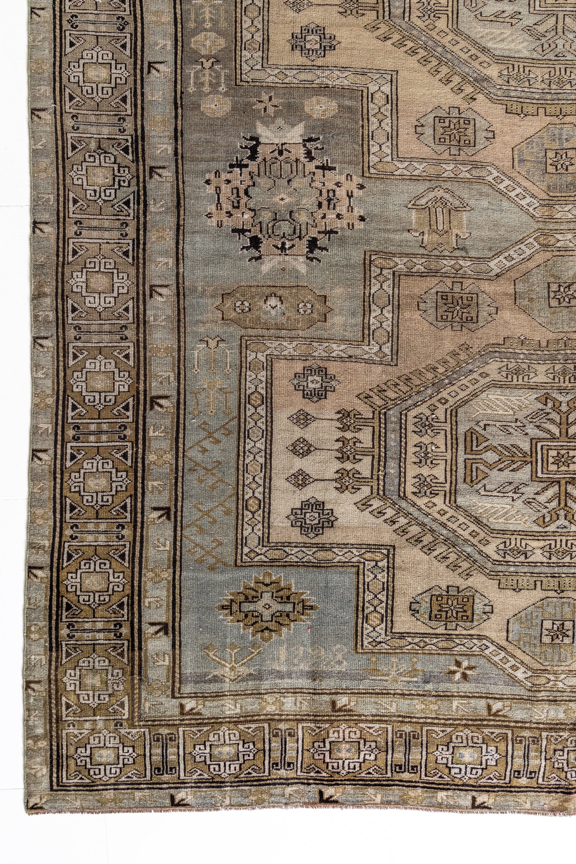District Loom Vintage Daghestan Area Rug Lennep