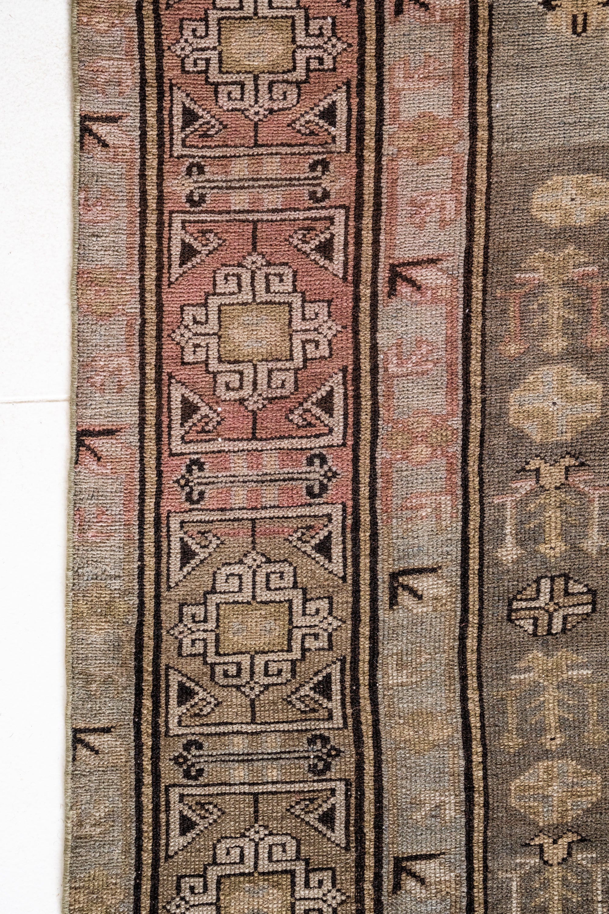 District Loom Vintage Daghestan Area Rug Lennep