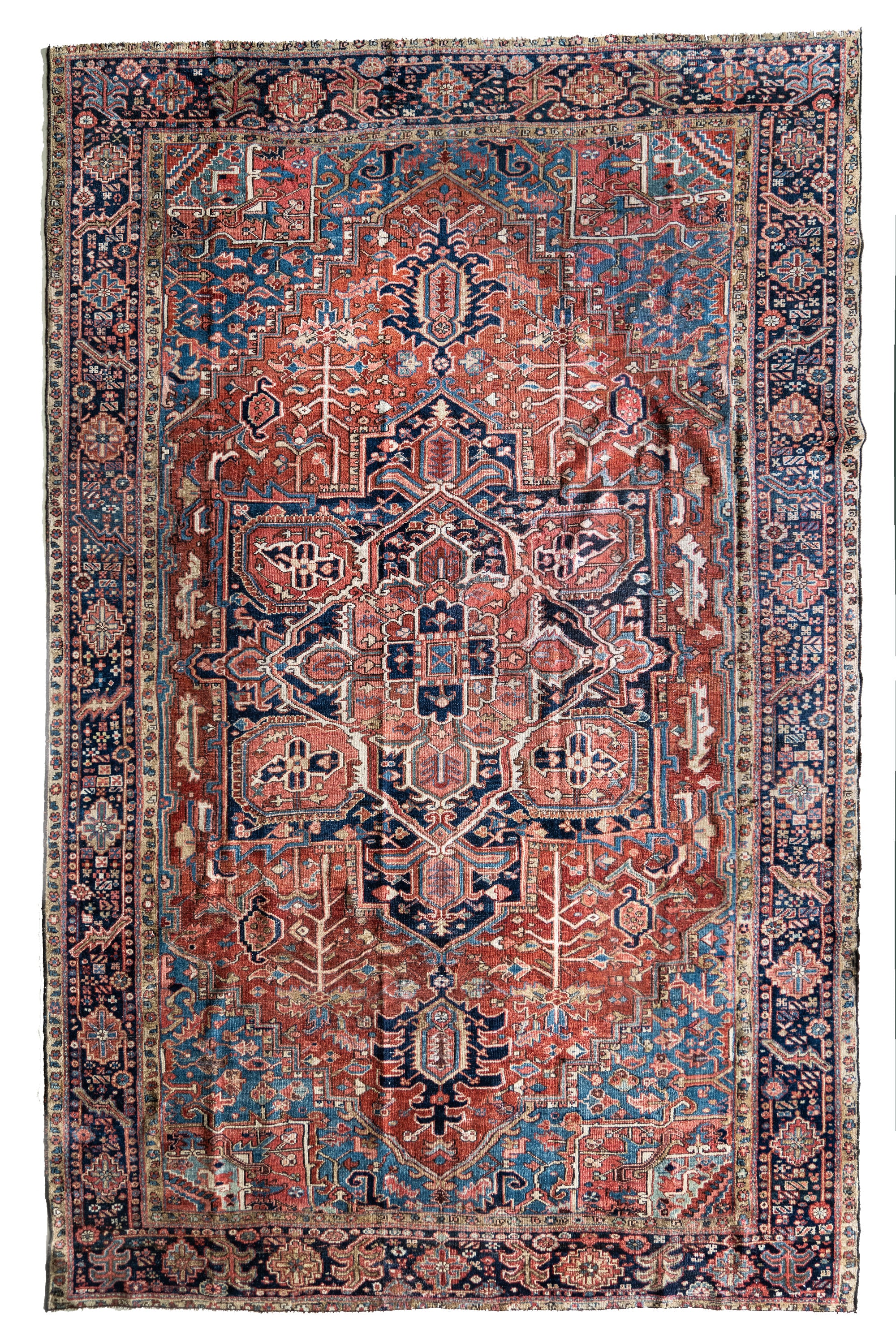District Loom Vintage Bakhtiari Area Rug Leonora