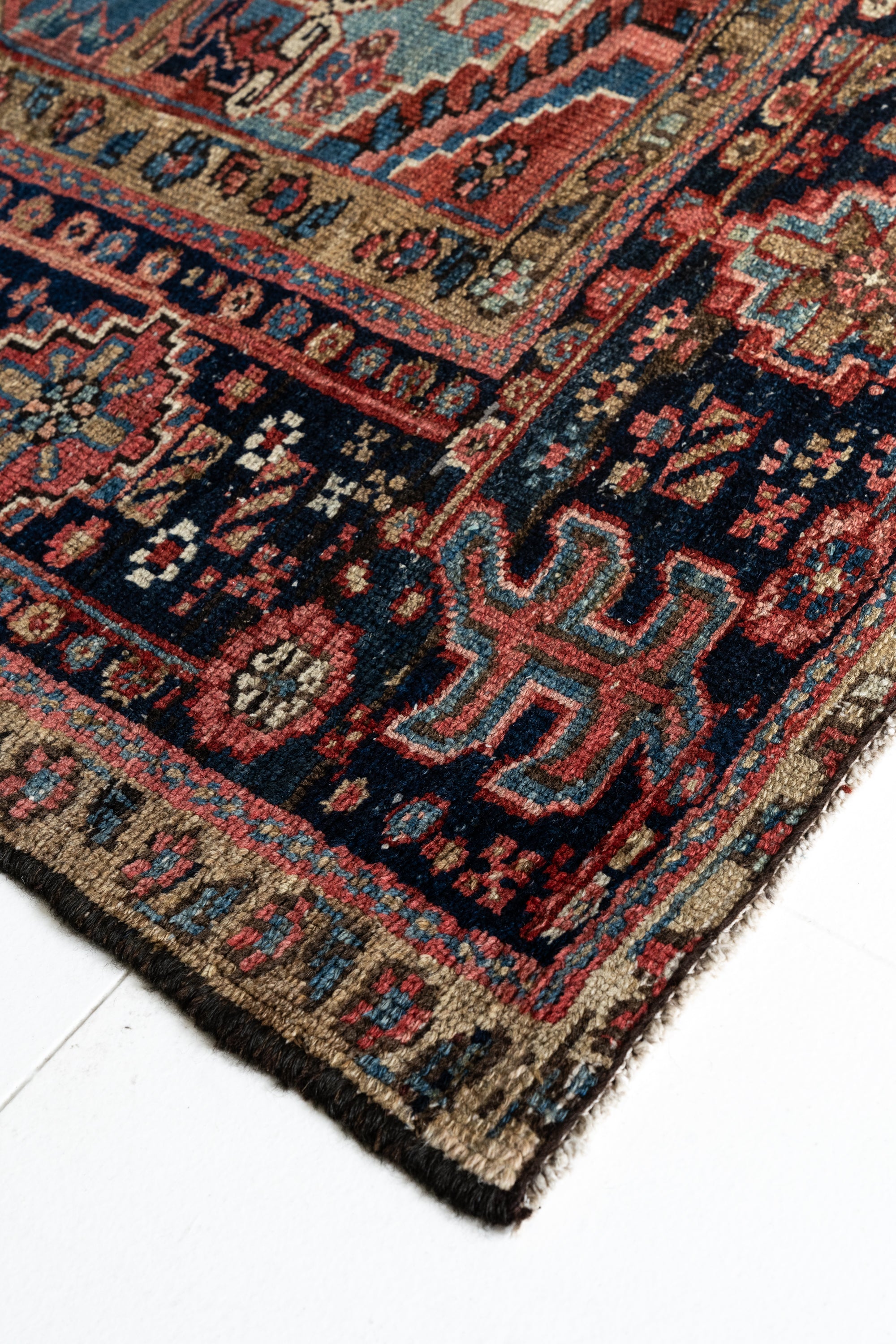 District Loom Vintage Bakhtiari Area Rug Leonora