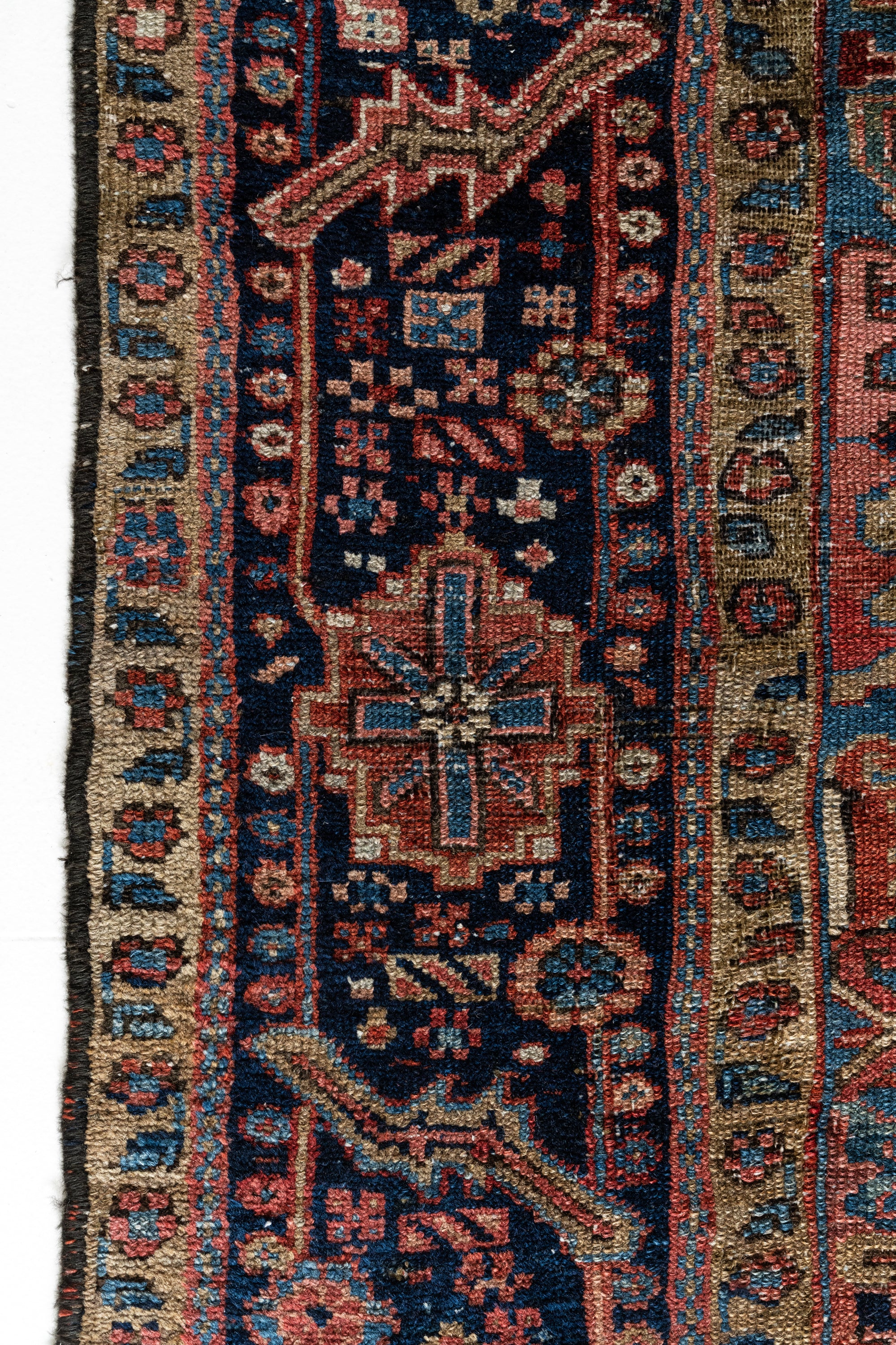 District Loom Vintage Bakhtiari Area Rug Leonora
