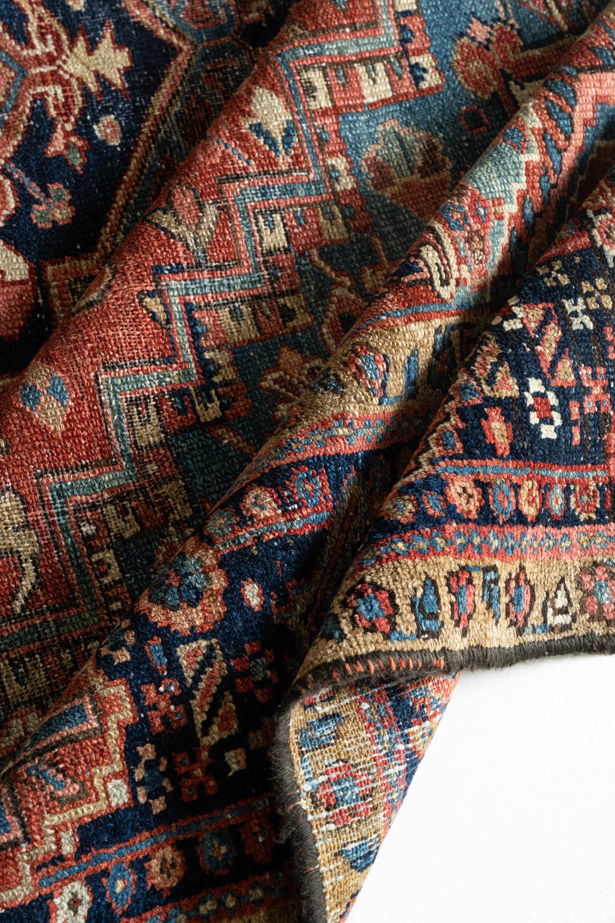 District Loom Vintage Bakhtiari Area Rug Leonora