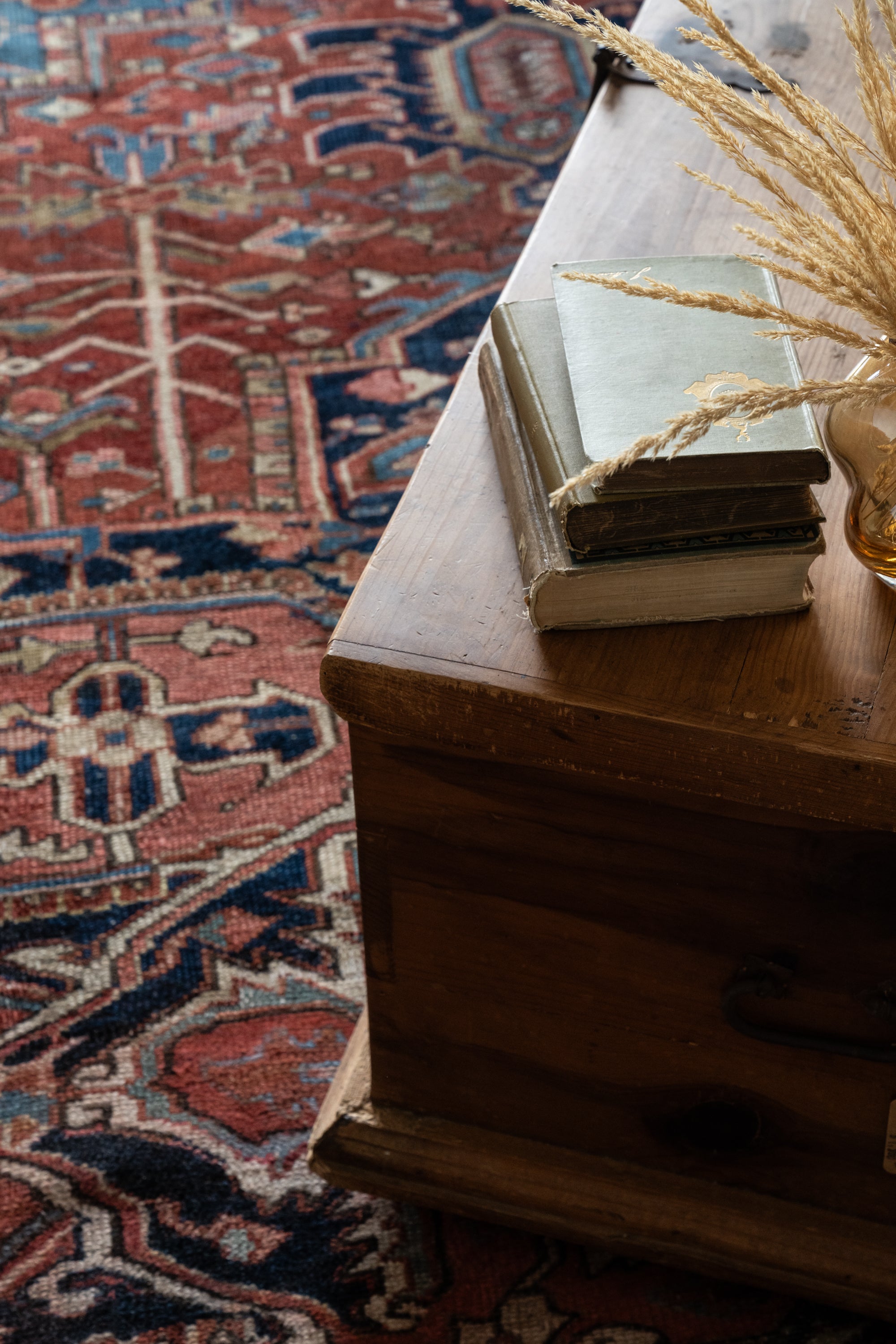 District Loom Vintage Bakhtiari Area Rug Leonora