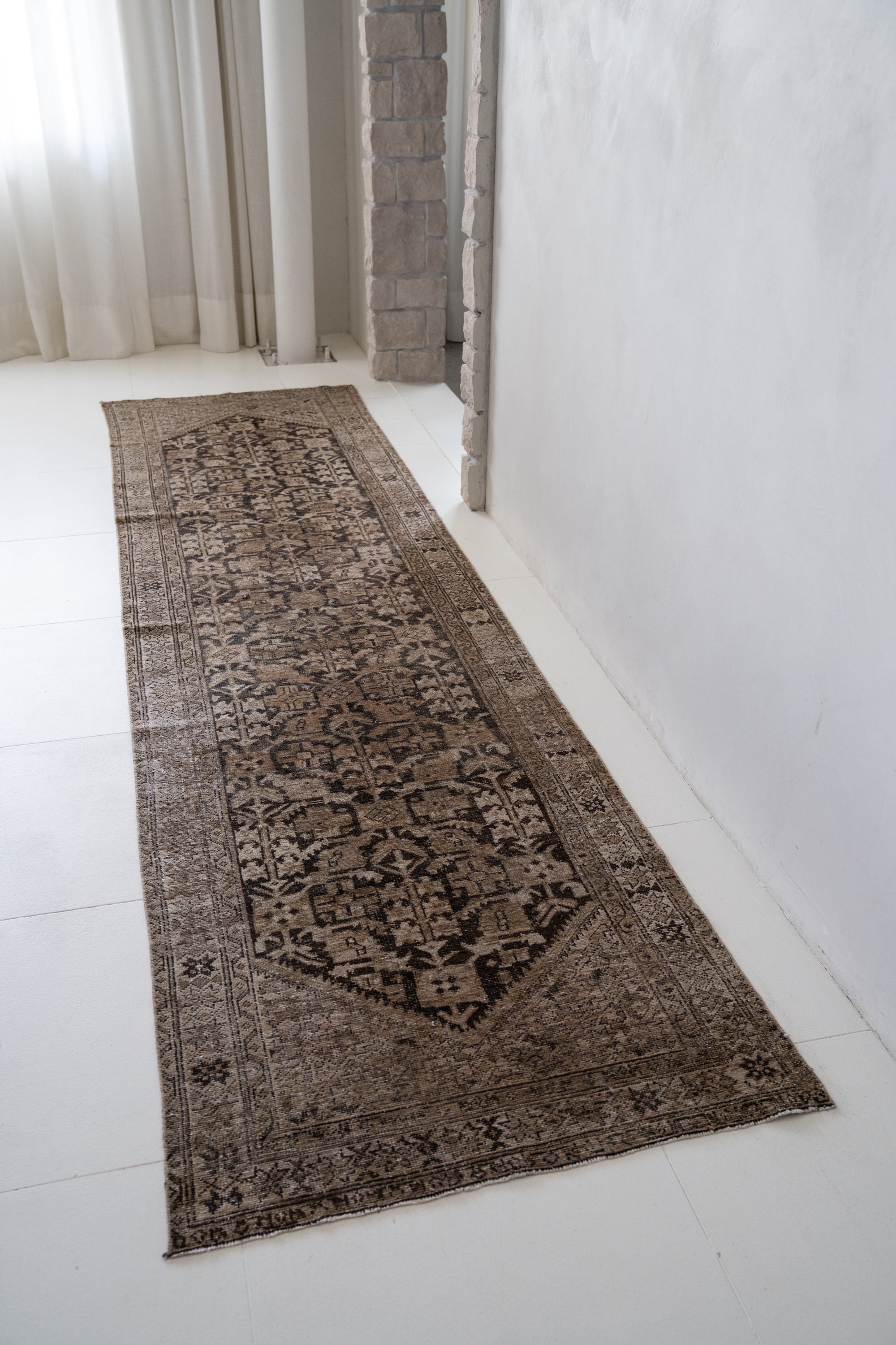 District Loom Vintage Bakhtiari Runner Rug Loring