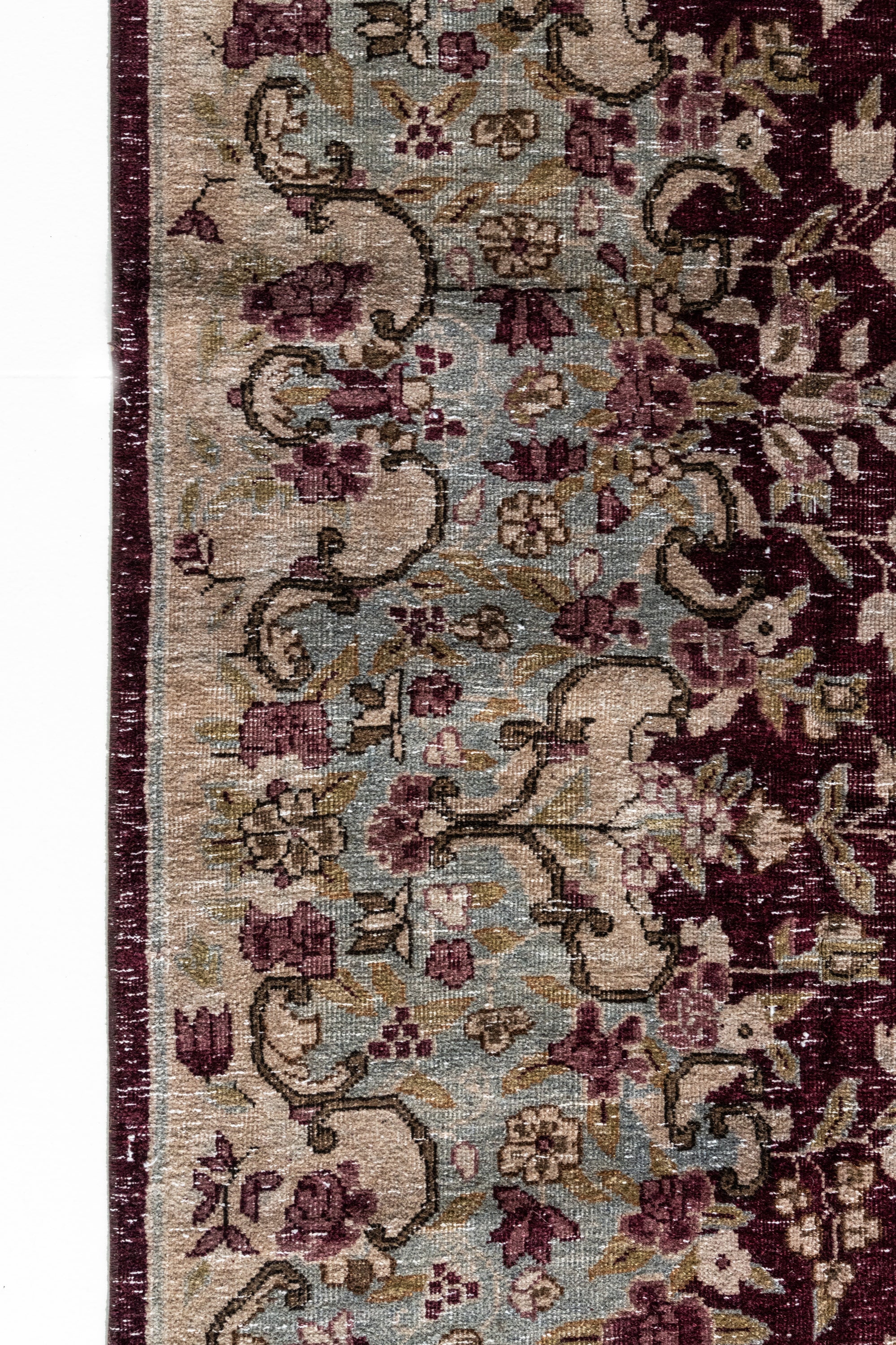 District Loom Vintage Kashan Area Rug Rhone