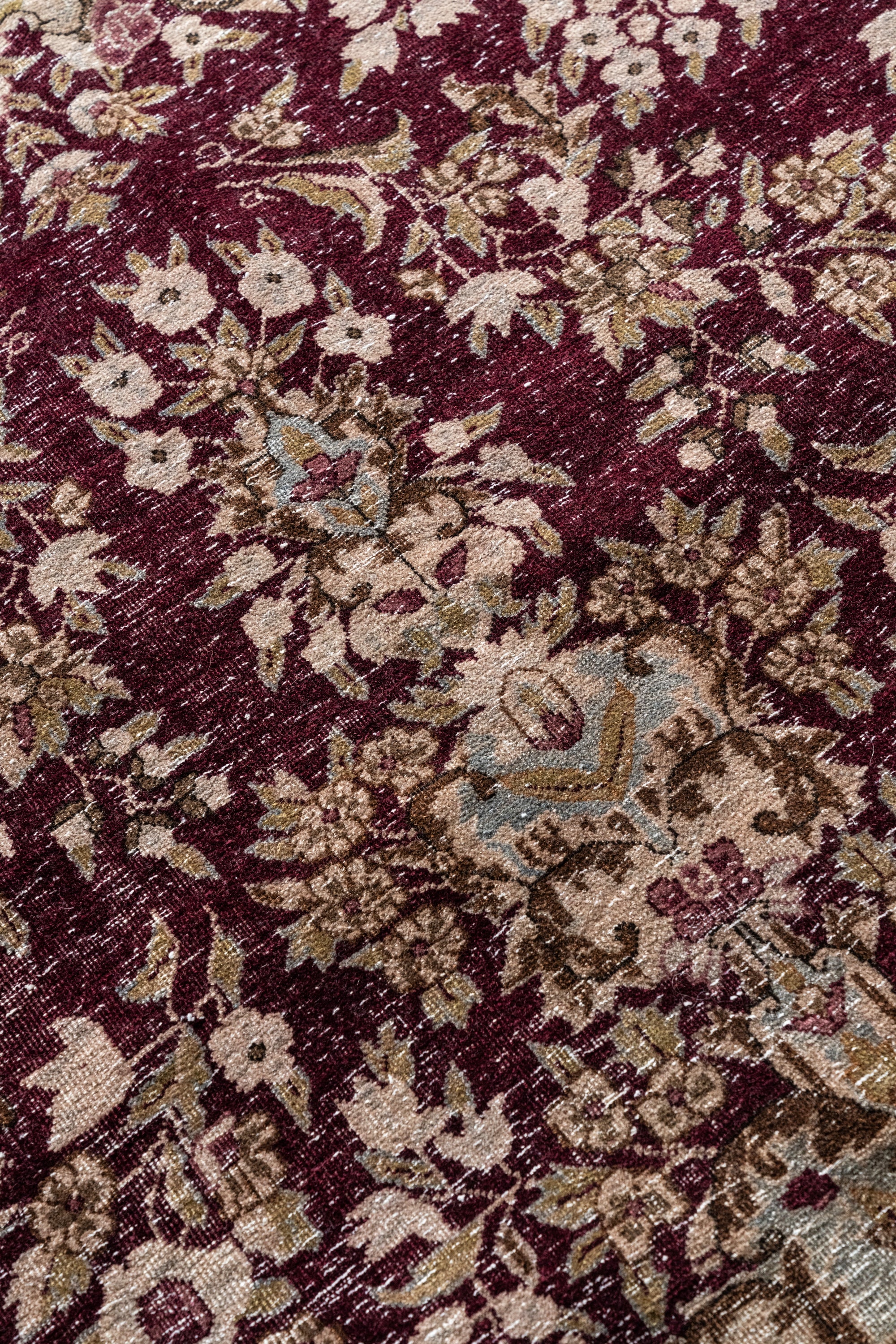 District Loom Vintage Kashan Area Rug Rhone