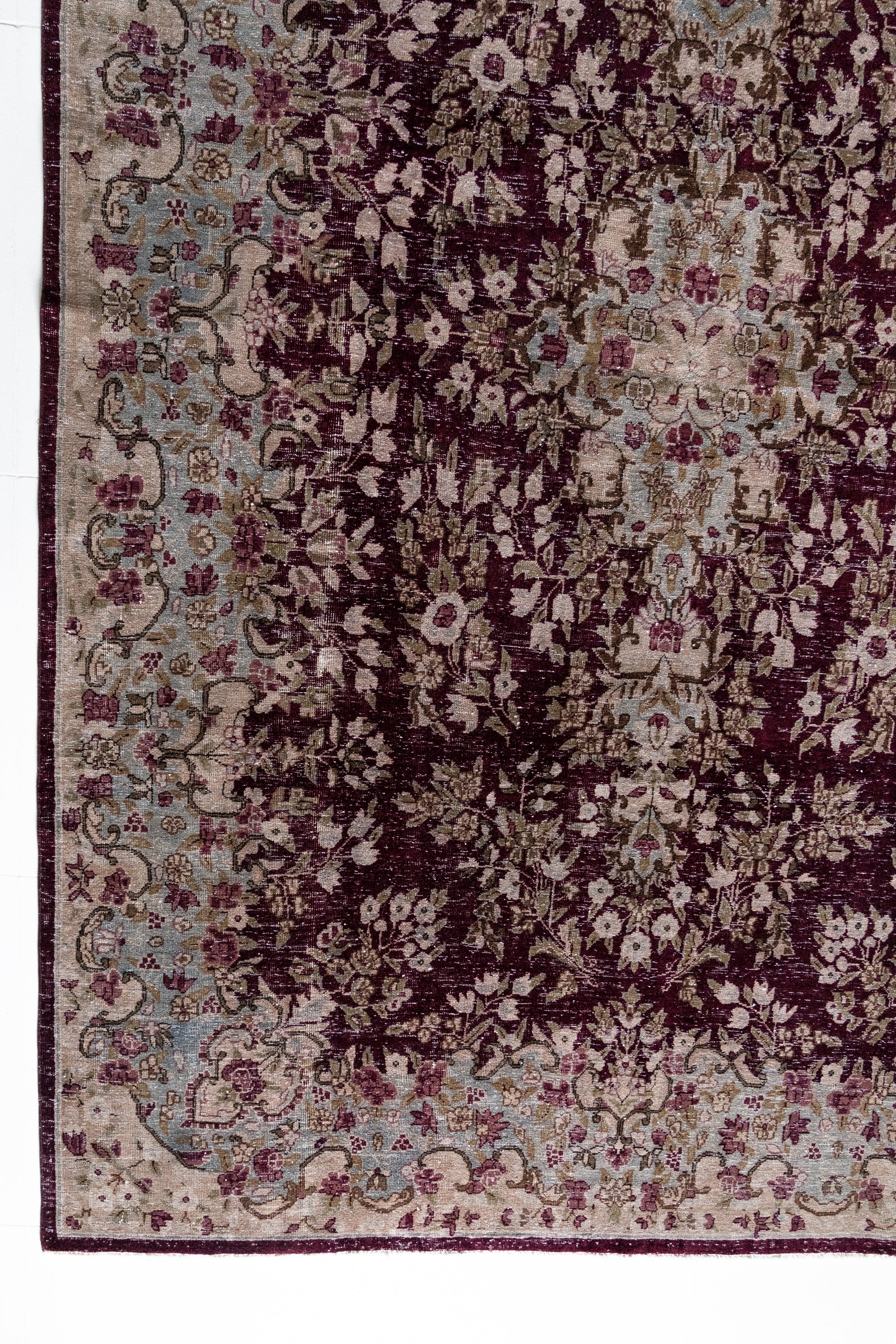 District Loom Vintage Kashan Area Rug Rhone
