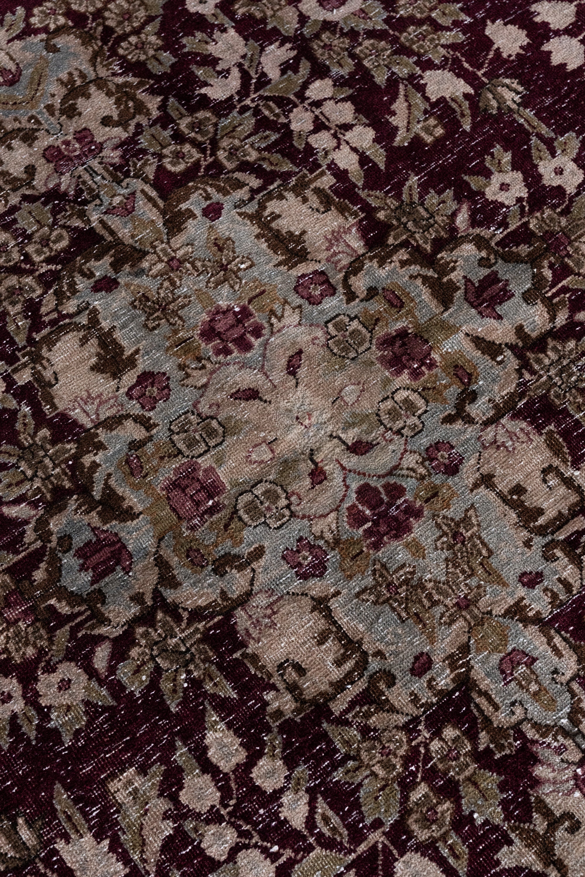 District Loom Vintage Kashan Area Rug Rhone