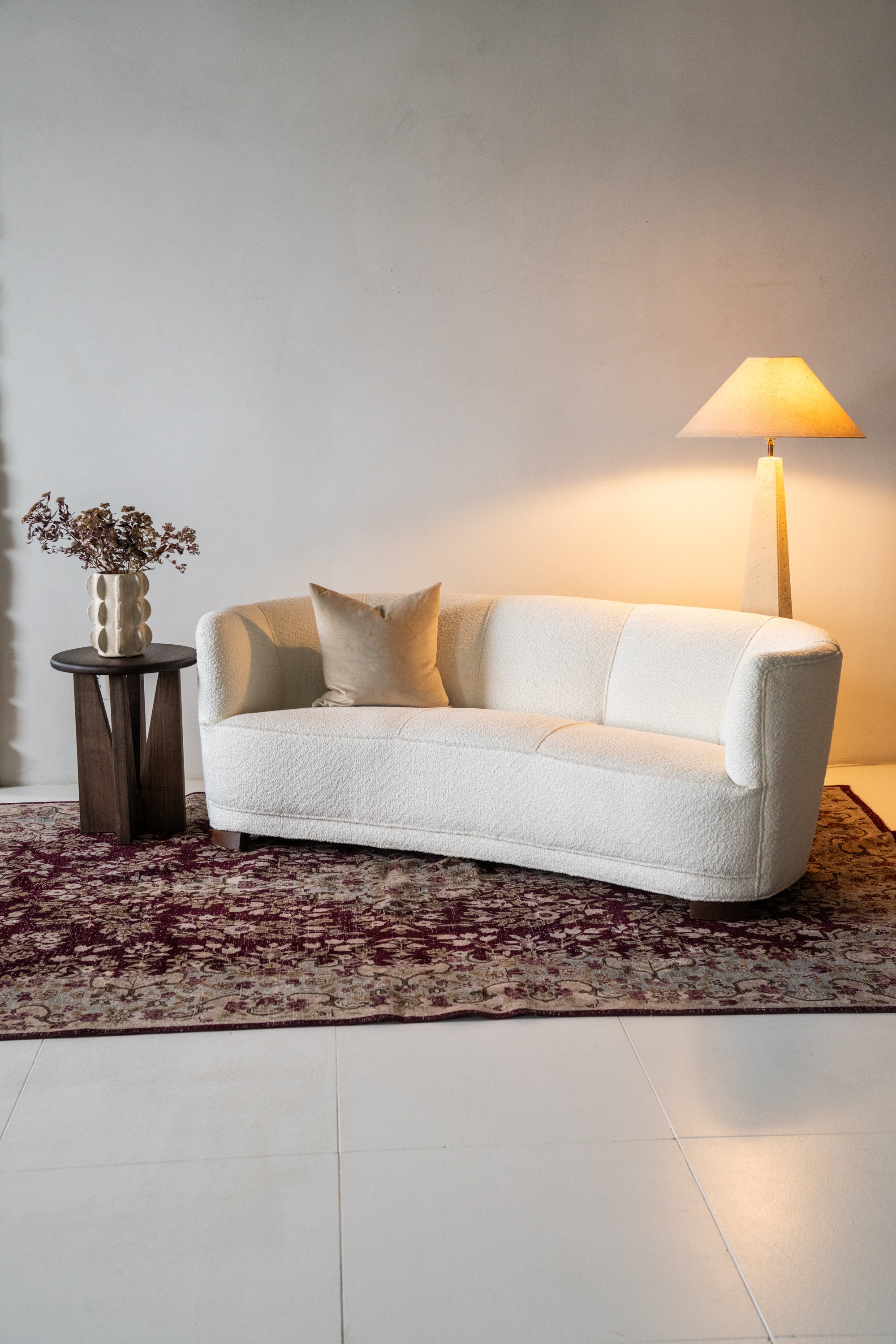 District Loom Vintage Kashan Area Rug Rhone