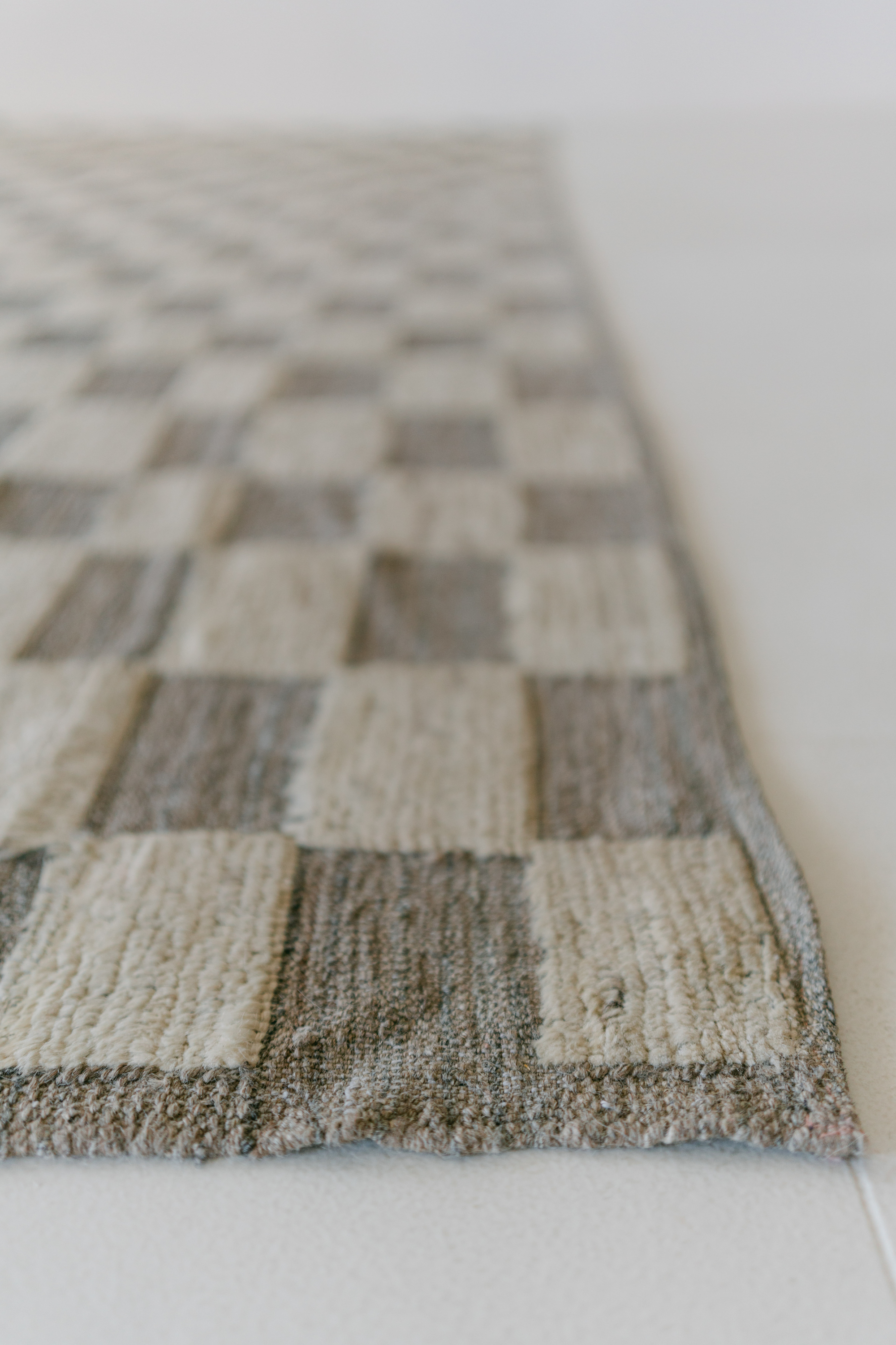 District Loom Modern hand knotted Afghan Tulu area rug 009