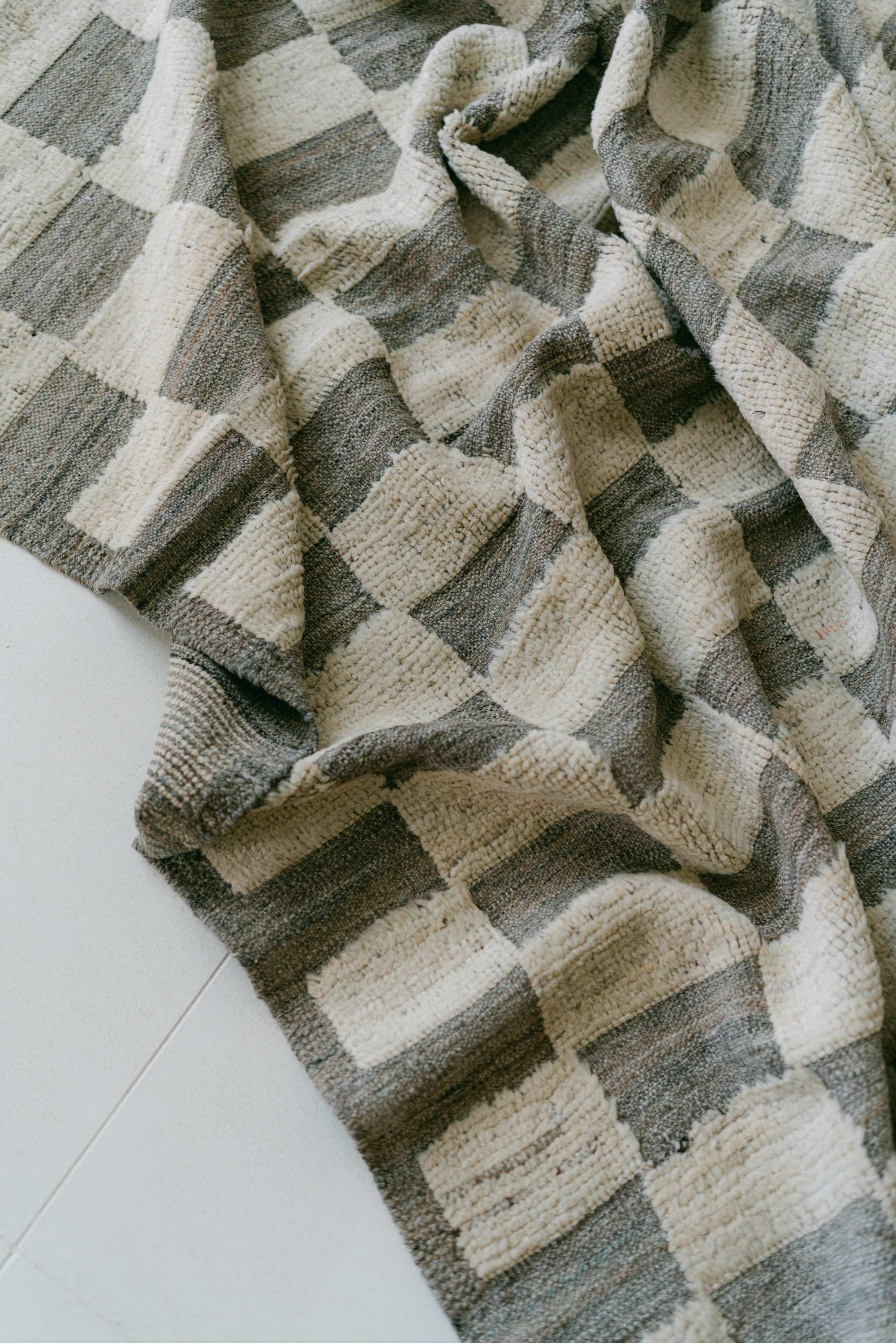 District Loom Modern hand knotted Afghan Tulu area rug 009