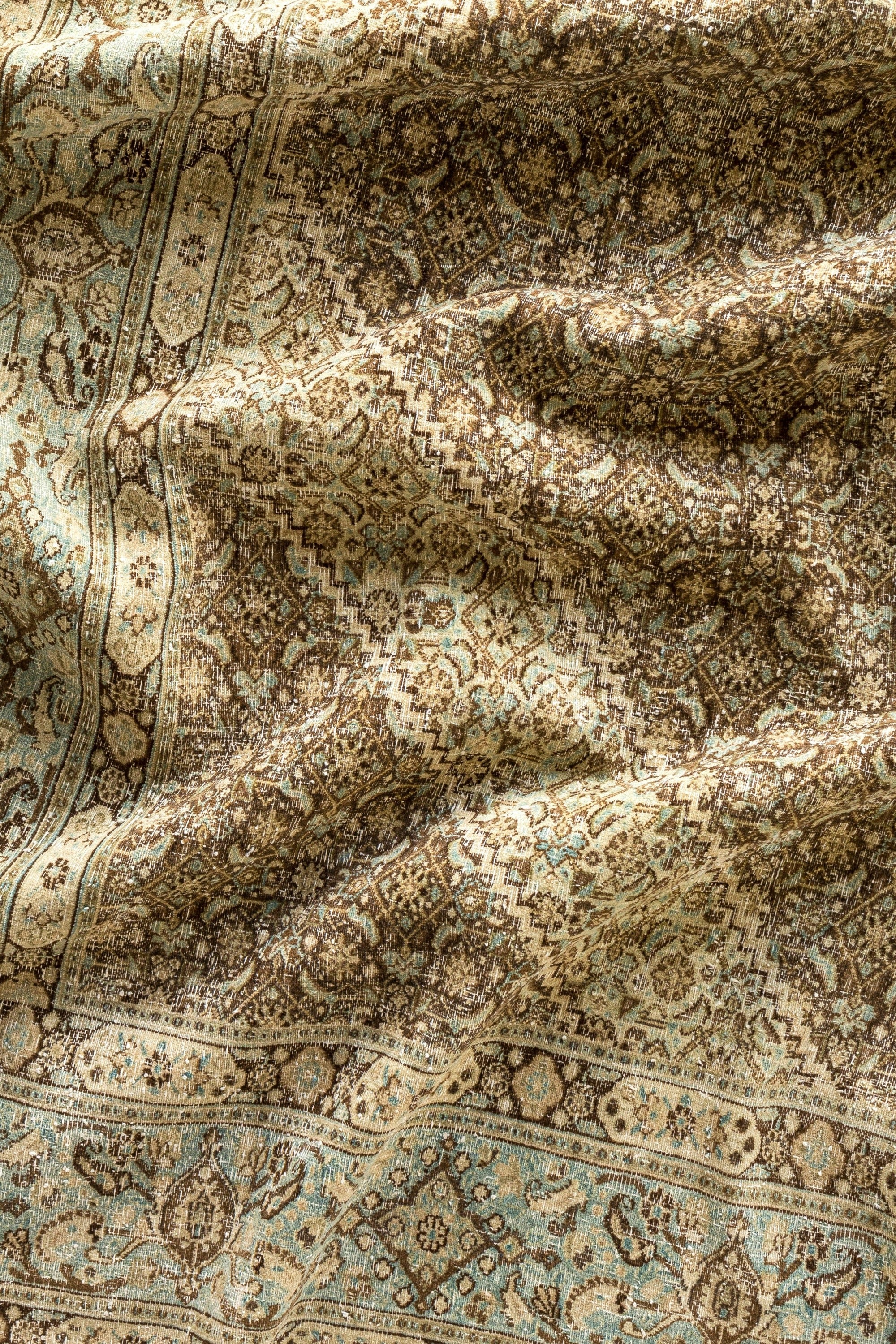 District Loom Vintage Persian Tabriz area rug Keene